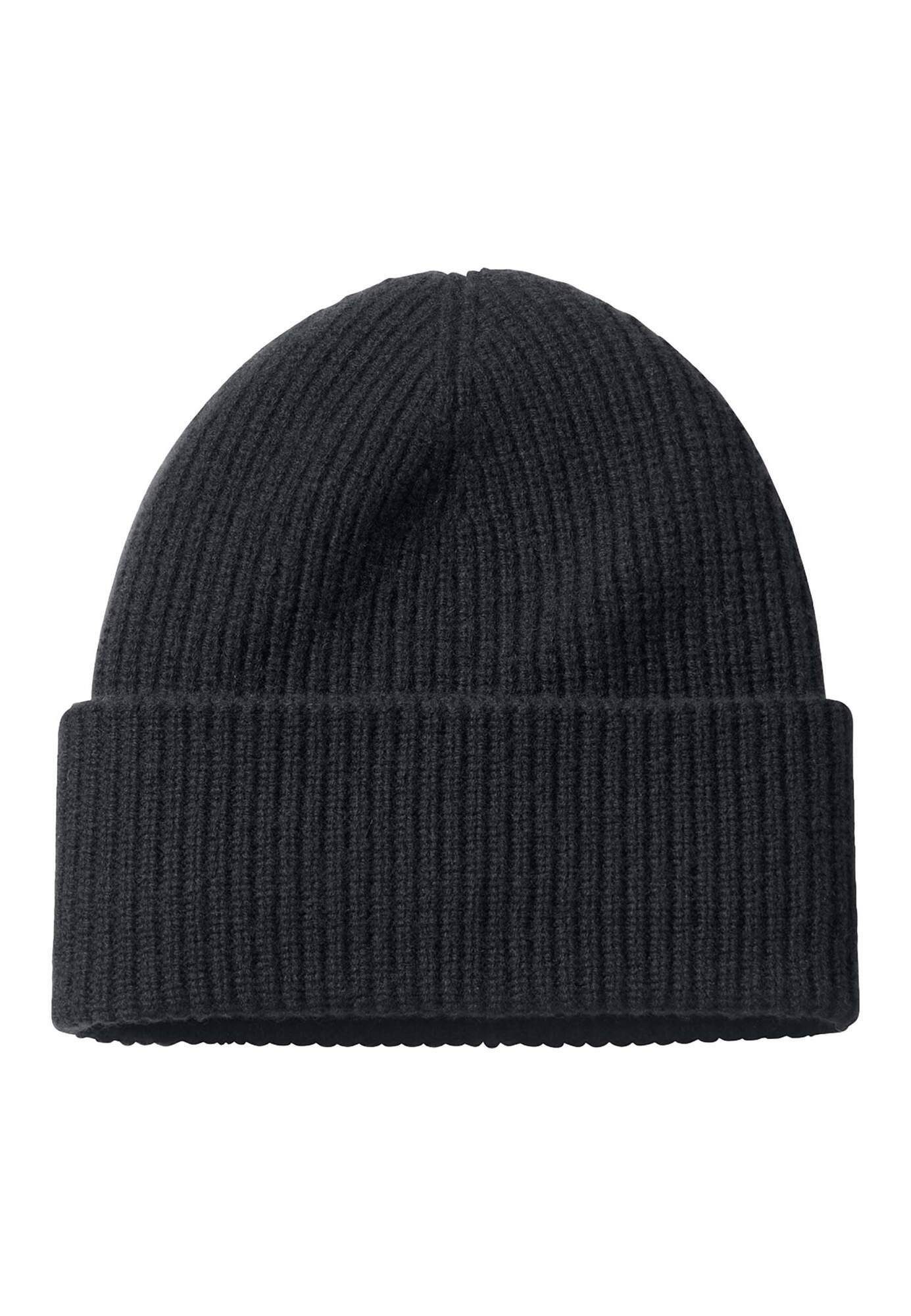 Hessnatur Strickmütze aus Bio-Merinowolle mit Cashmere (1-St)