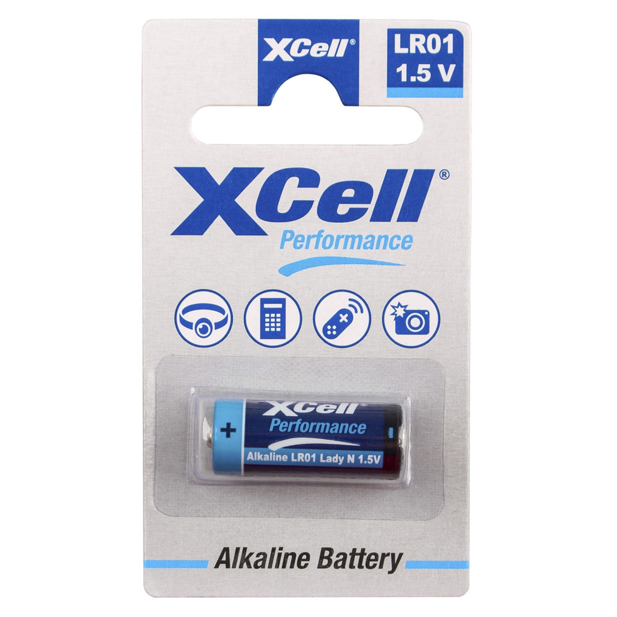 XCell XCell Batterie Alkaline LR01, Lady, N, umweltfreundliche Verpackung, Batterie, (1,5 V)