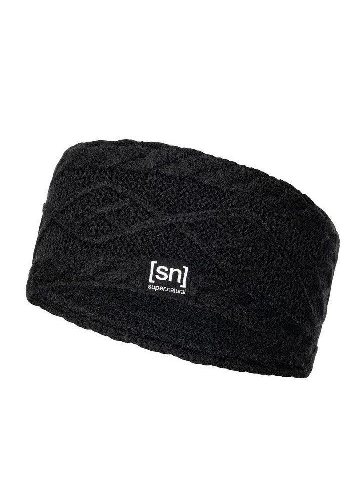 SUPER.NATURAL Stirnband Knit (angenehmes Tragegefühl) schwarz Damen - 1 Stück
