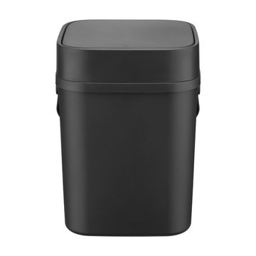 Navaris Mülleimer Mülleimer mit Tragegriff - quadratisch matt - 12 Liter