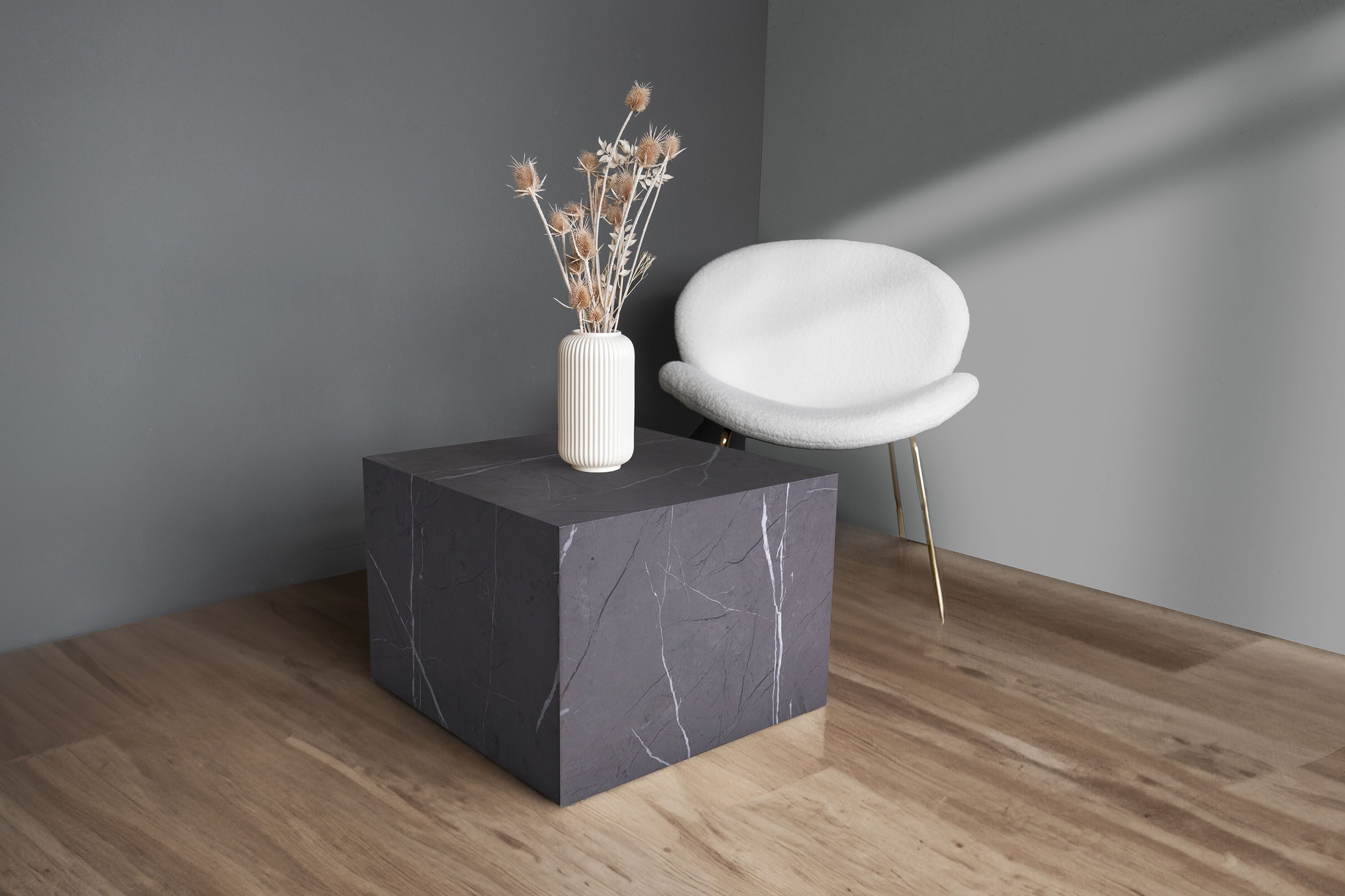 Kayoom Beistelltisch Cuboid 125, modernes Design, robuste Konstruktion (1-St), vielseitig einsetzbar, edle Oberfläche, robuste Konstruktion