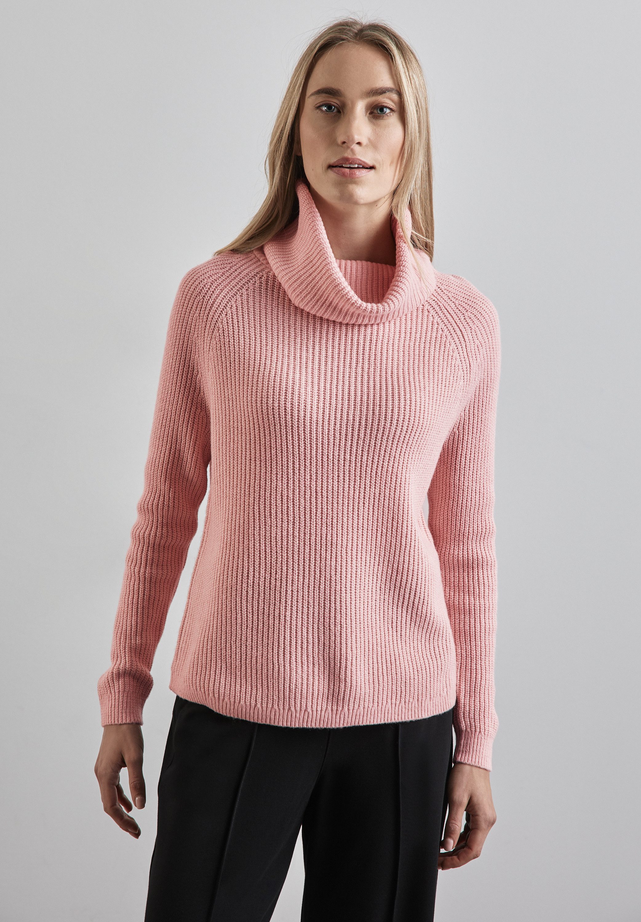 STREET ONE Rollkragenpullover, im soften Baumwoll-Mix günstig online kaufen