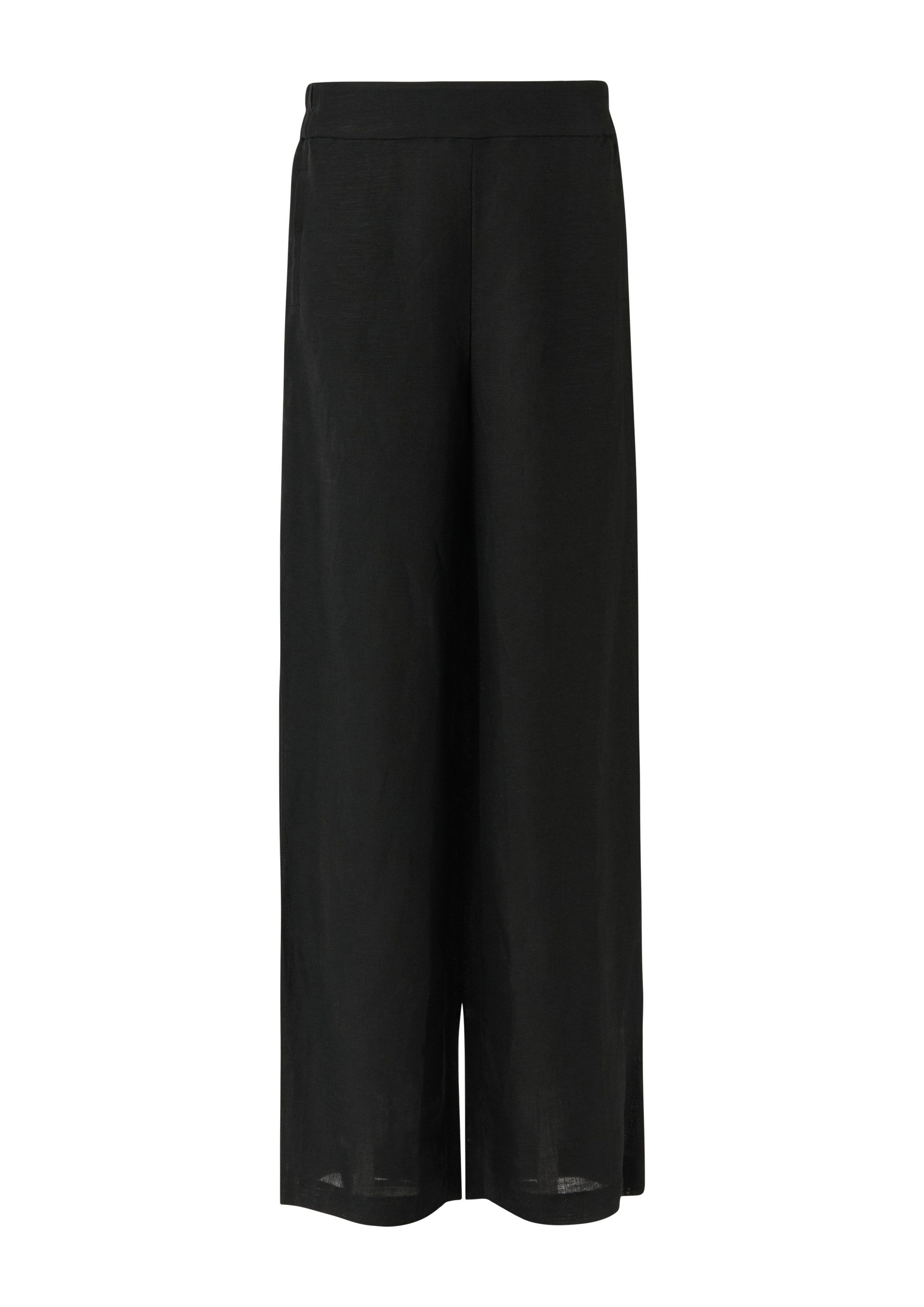 comma Chinos Hose Wide-Leg-Hose aus Leinenmix günstig online kaufen