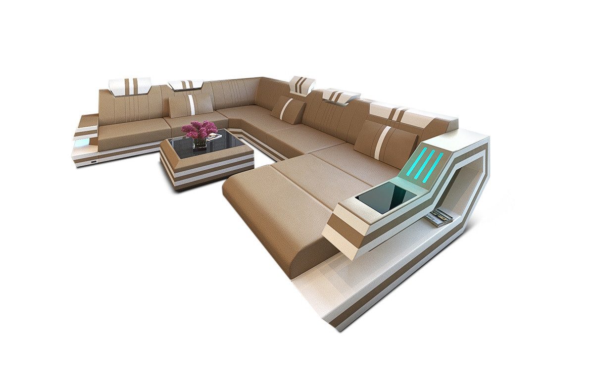 Sofa Dreams Wohnlandschaft Sofa Leder Ledercouch günstig online kaufen