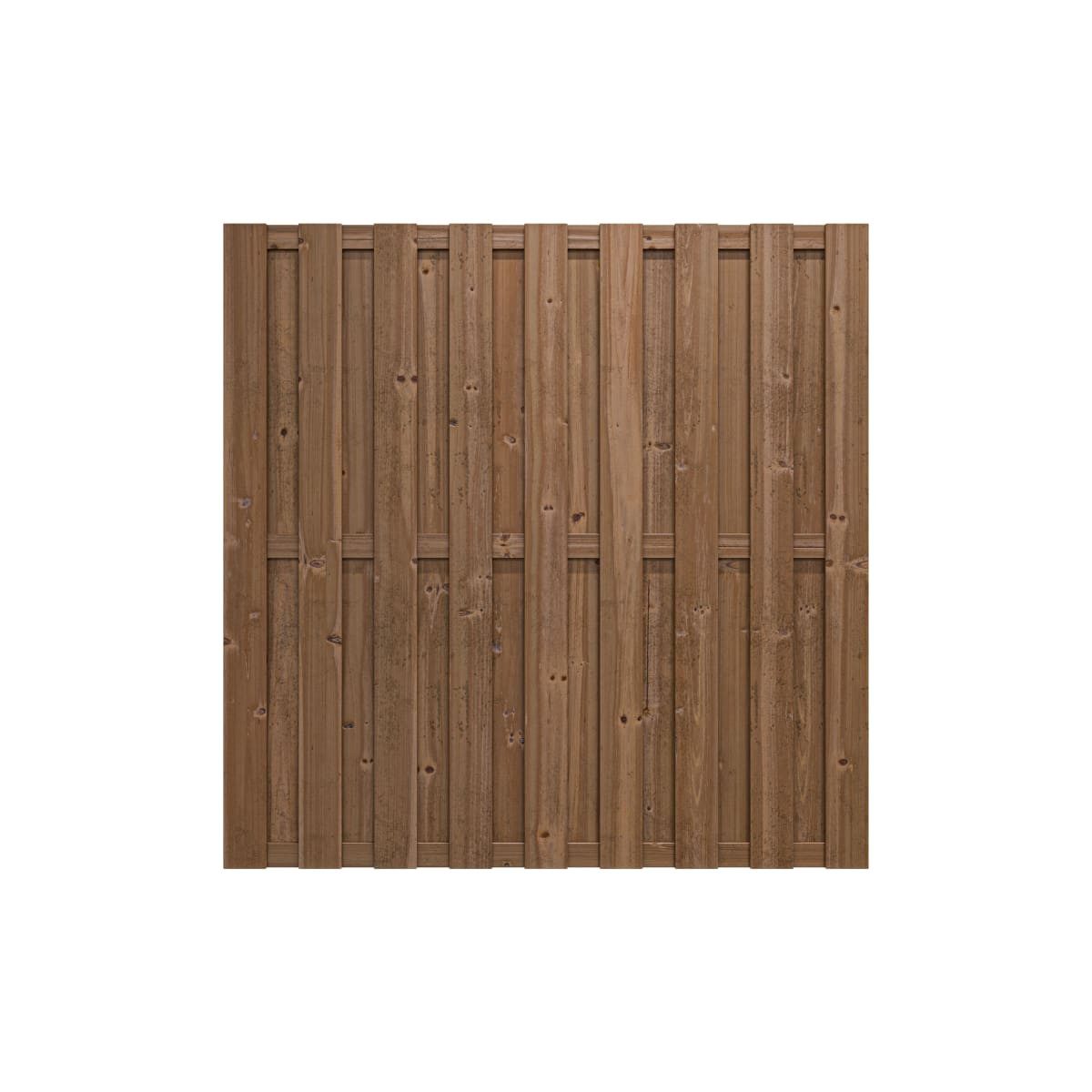 Woodtex Sichtschutzelement WOODTEX Holz Sichtschutzzaun Nadelholz Braun / Grün blickdicht