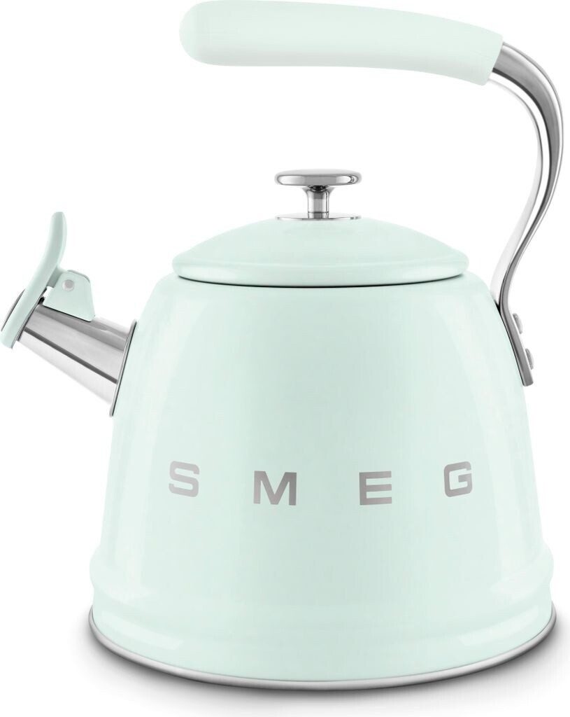Smeg Wasserkessel WKF01PG Wasserkessel 50s Style Pastellgrün - für alle Herdarten inkl., Kein Topf (Retro), 50s Style