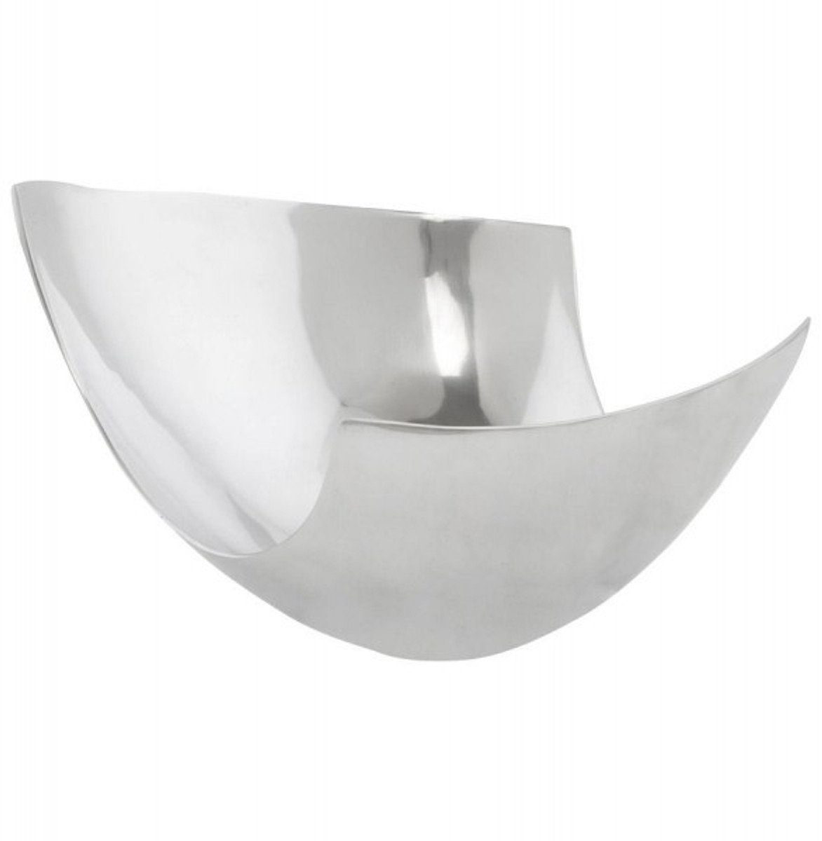Casa Padrino Dekoobjekt Aluminium Schale 31 x 26 cm - Designer Obstschale