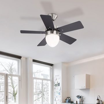 etc-shop Deckenventilator, Decken Ventilator Zugschalter Wohn Ess Zimmer Leuchte Kühler im