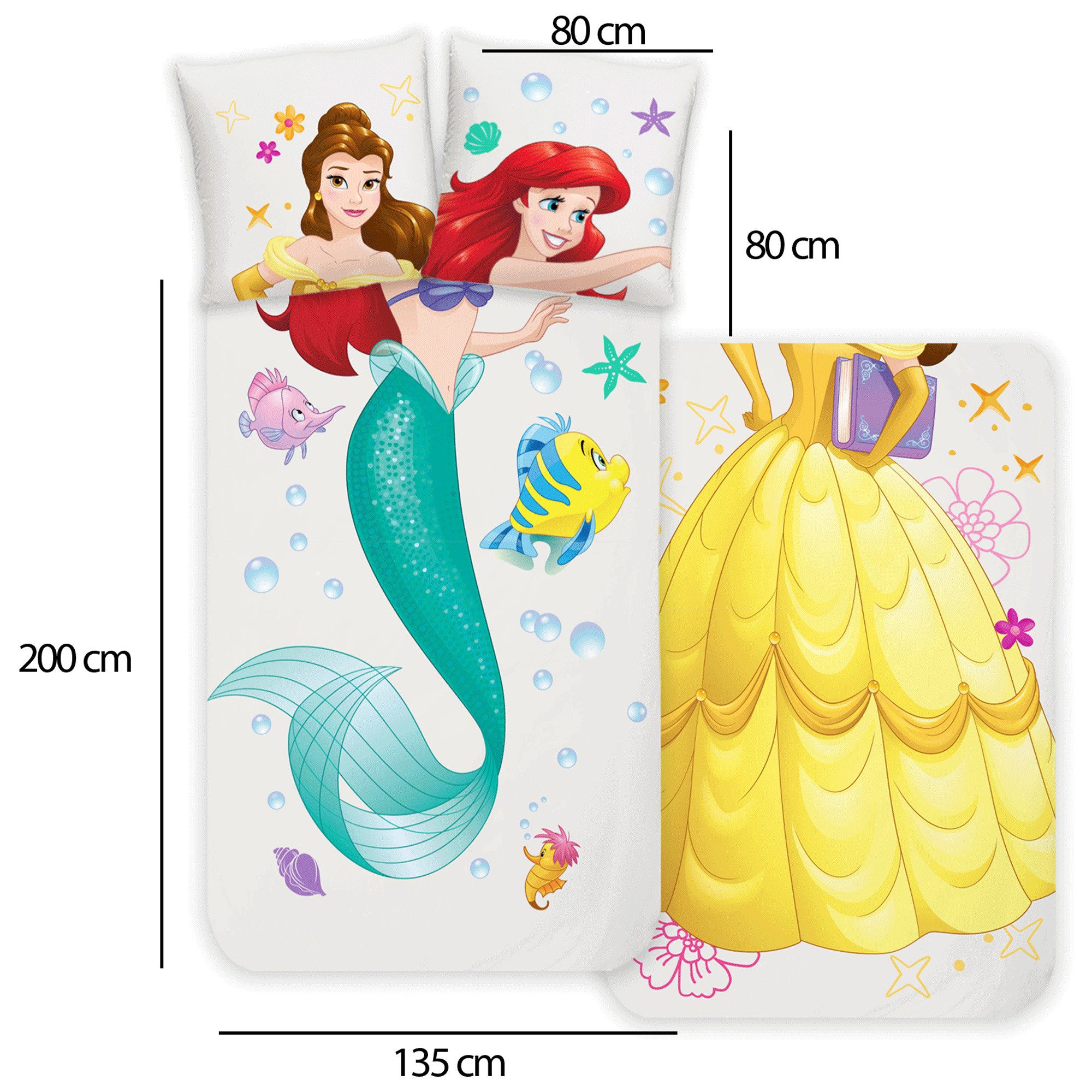 BERONAGE Wendebettwäsche Disney Princess Bettwäsche Suit-Up günstig online kaufen