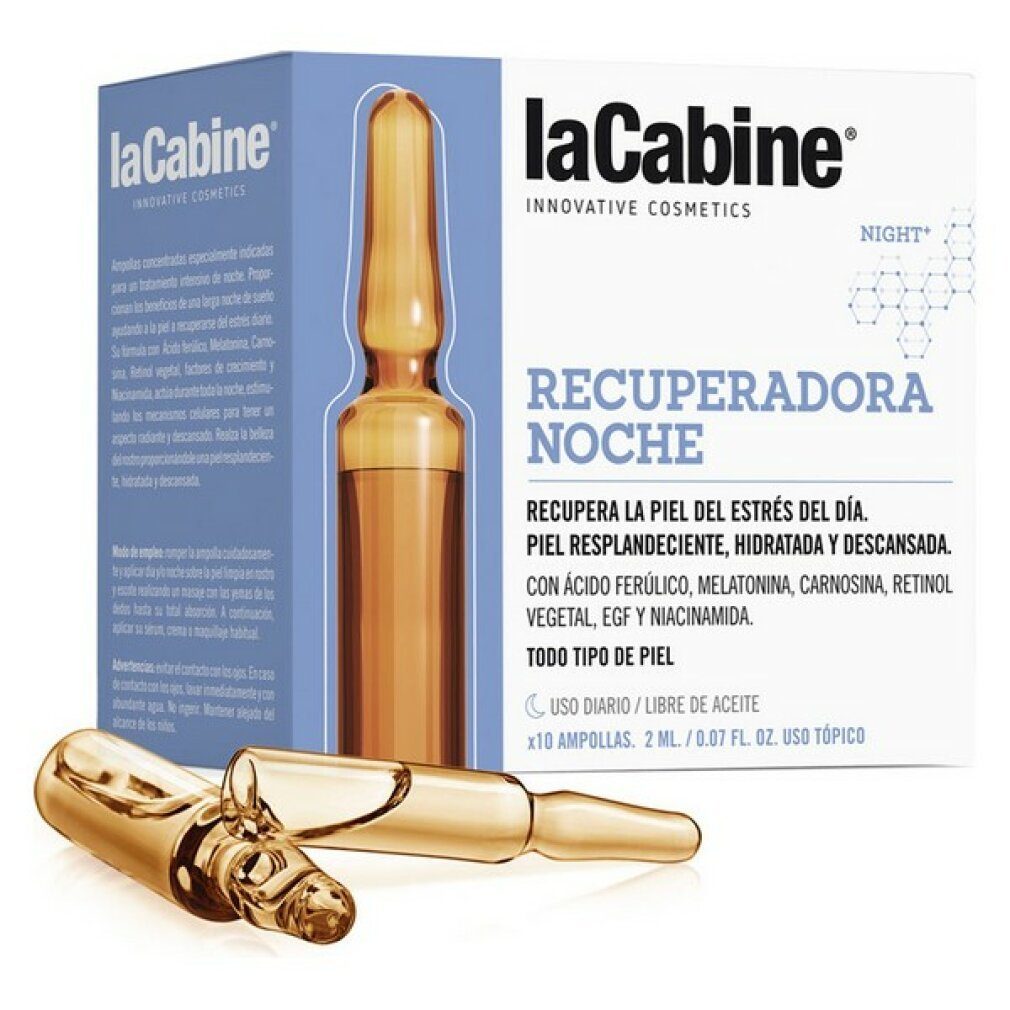 La Cabine Nachtcreme AMPOLLLAS x RECUPERADORA 2ml 10 NOCHE
