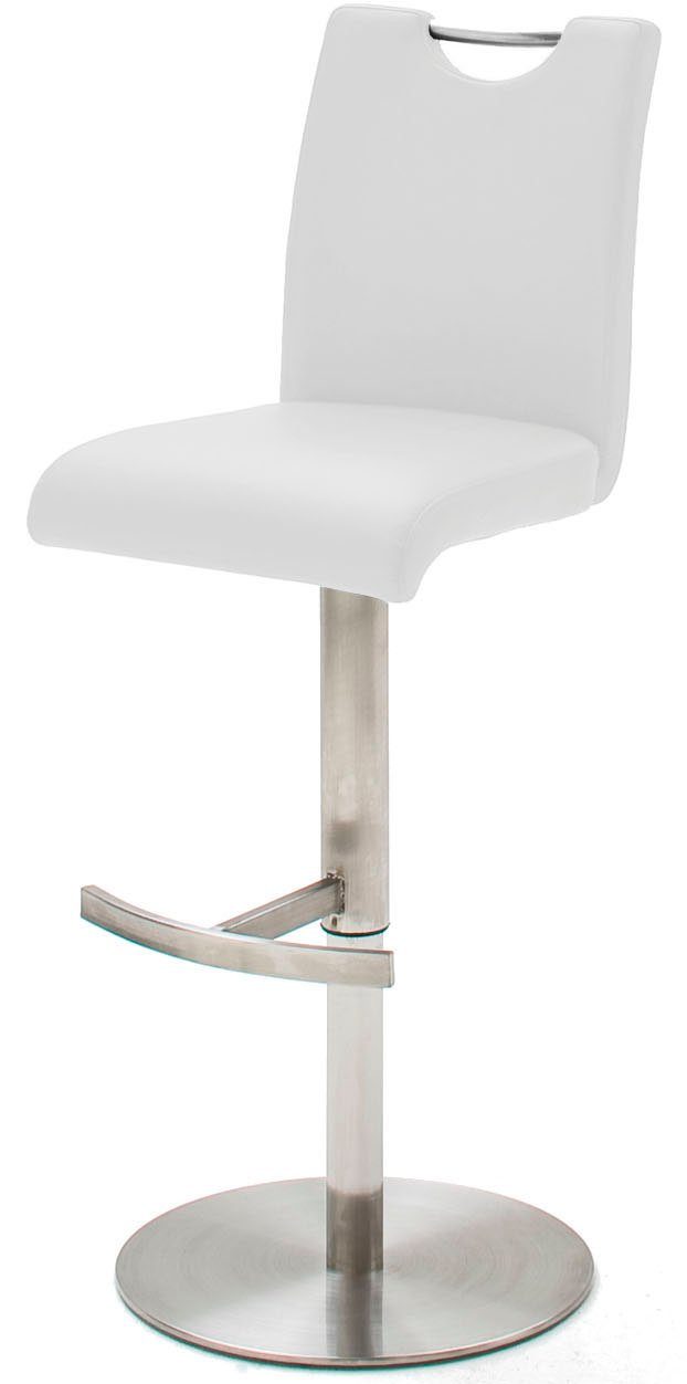 MCA furniture | gebürstet weiß Edelstahl ALESI Bistrostuhl | weiß