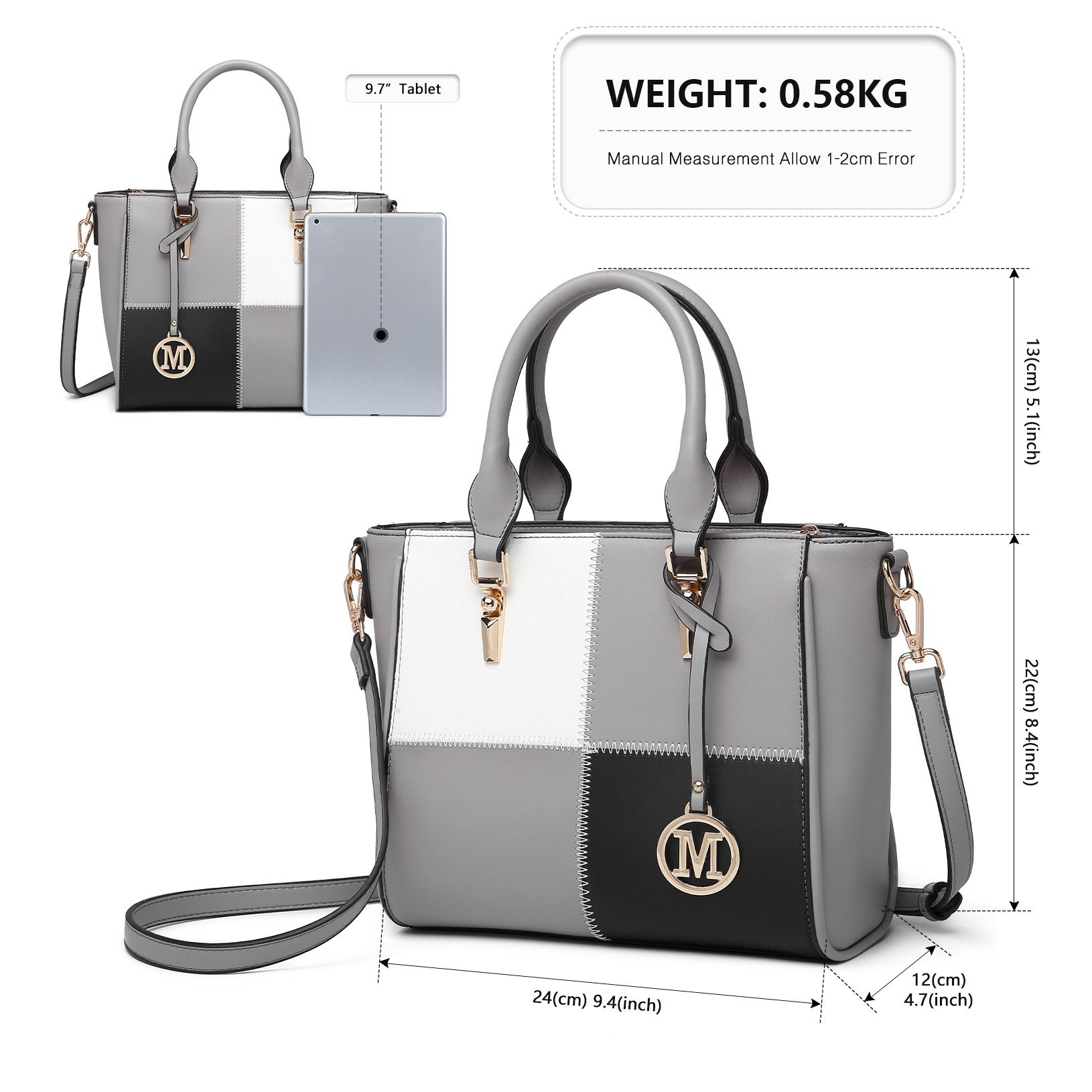 Miss Lulu Schultertasche Damen-Handtasche PU-Leder Umhängetasche günstig online kaufen