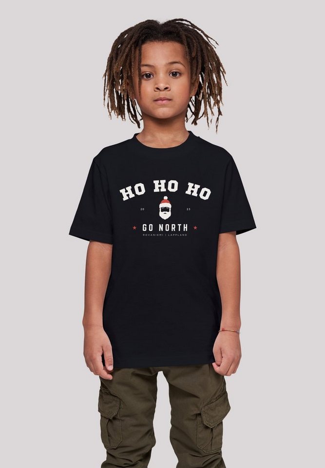 F4NT4STIC T-Shirt Ho Ho Ho Santa Claus Weihnachten Weihnachten, Geschenk,  Logo, Kids T-Shirt mit Weihnachtsdesign