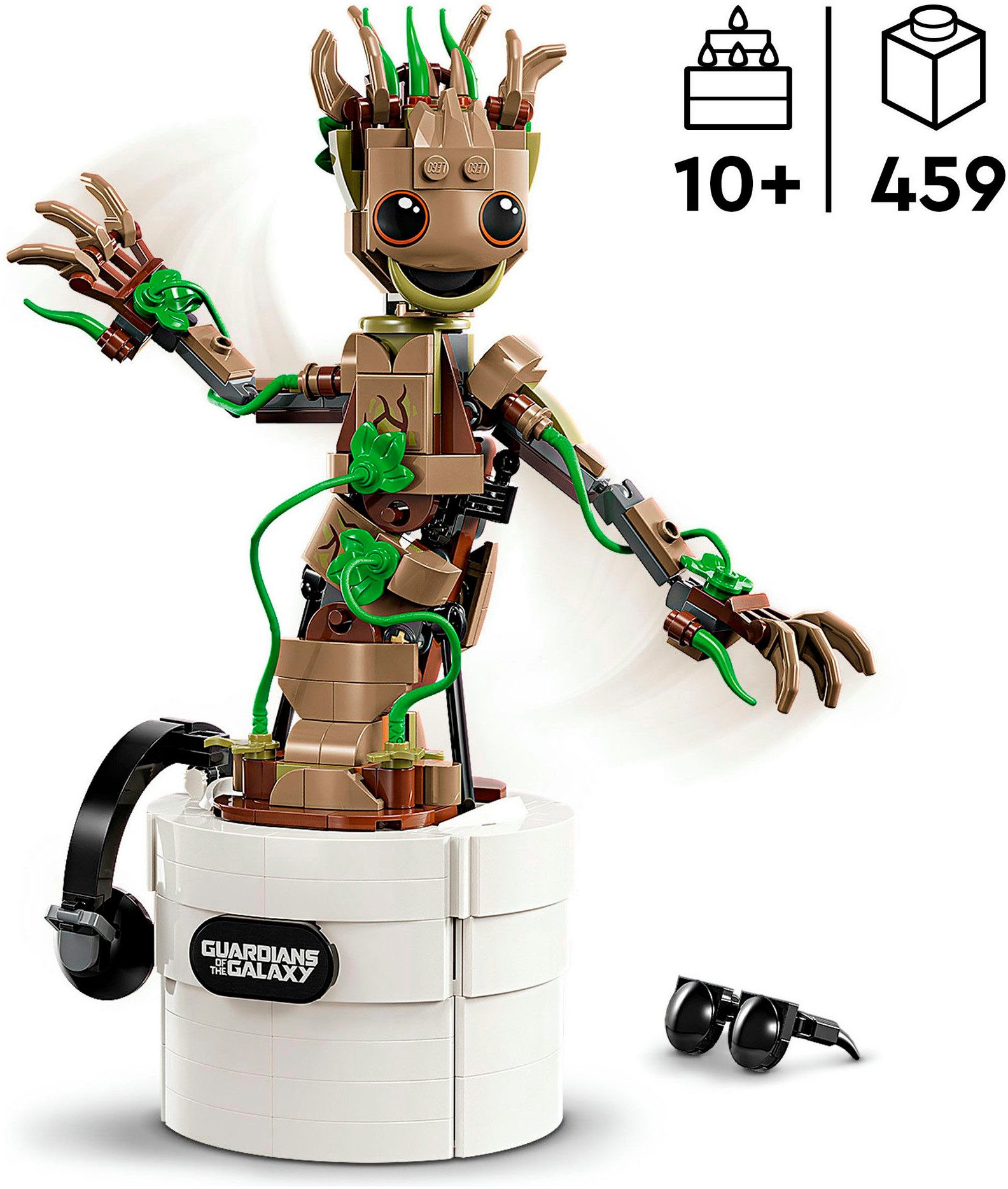 LEGO® Tanzender Groot (76297), LEGO Super Heroes Konstruktionsspielsteine, (459 St), Made in Europe