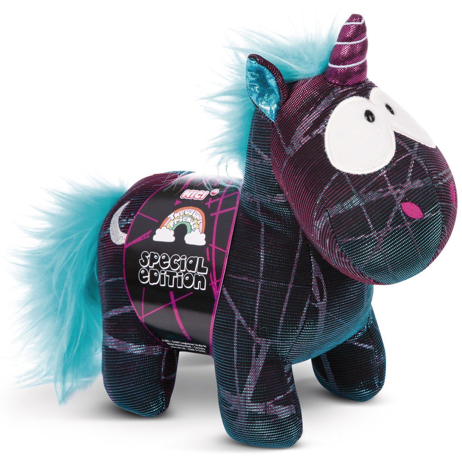 Nici Kuscheltier Theodor & Friends, Einhorn Moon Beamer, 22 cm, Special  Edition, Aus der NICI Kollektion Theodor & Friends