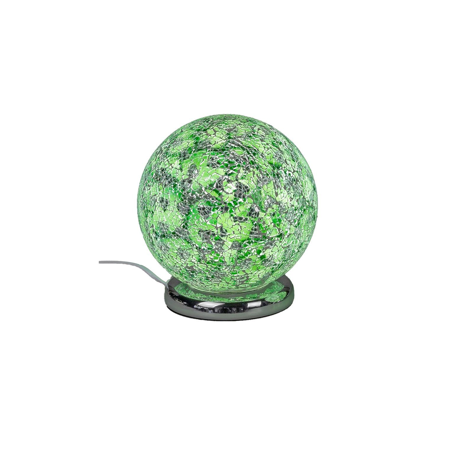 Touch Leuchtmittel Grün, formano Mosaik Kugel-Lampe ohne Tischleuchte