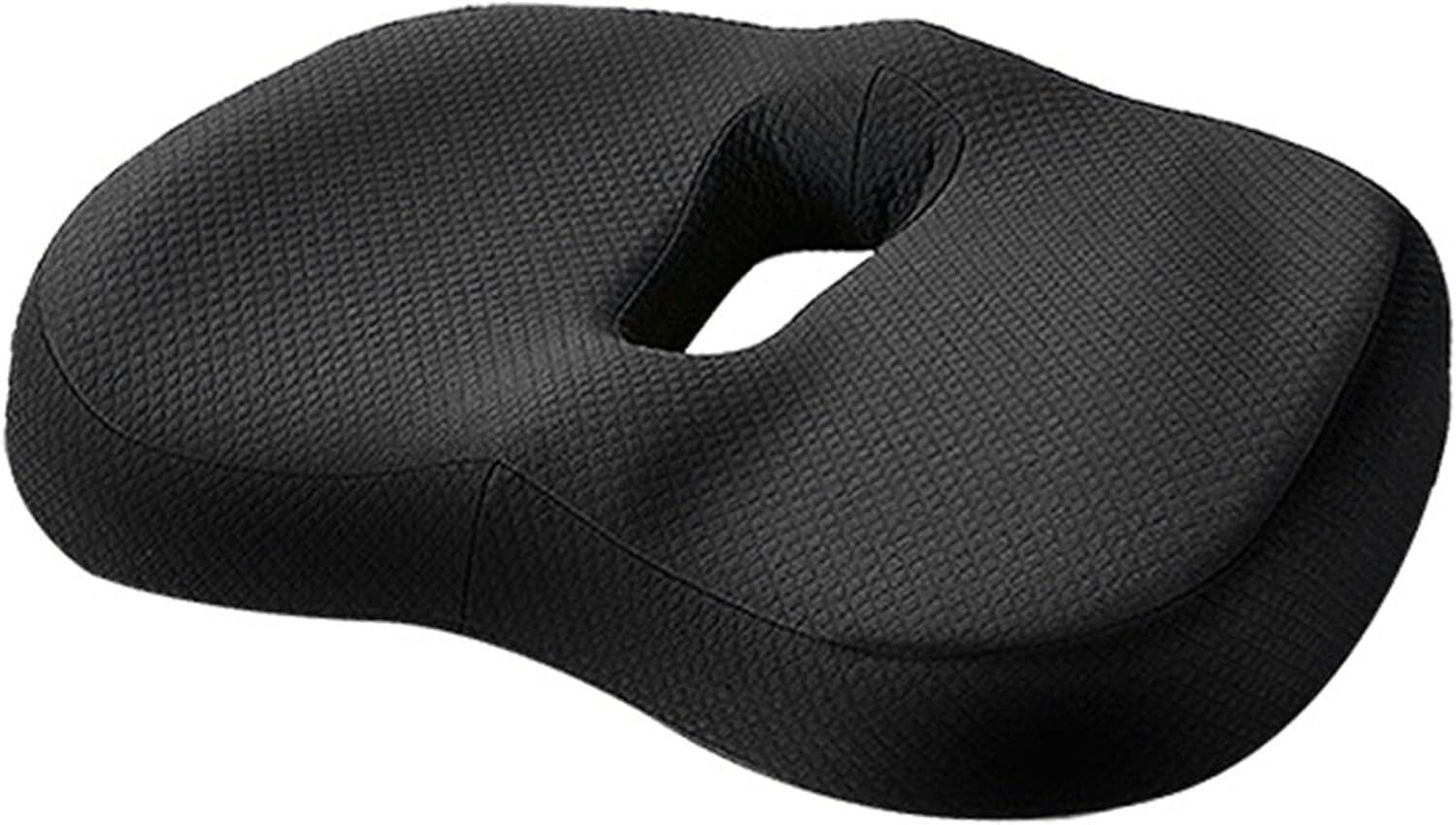 komodo homz Sitzkissen Ergonomisches Memory Foam Sitzkissen Steißbein Entlastung Büro Auto, Ergonomische Sitzform, Memory Foam, atmungsaktiver Bezug