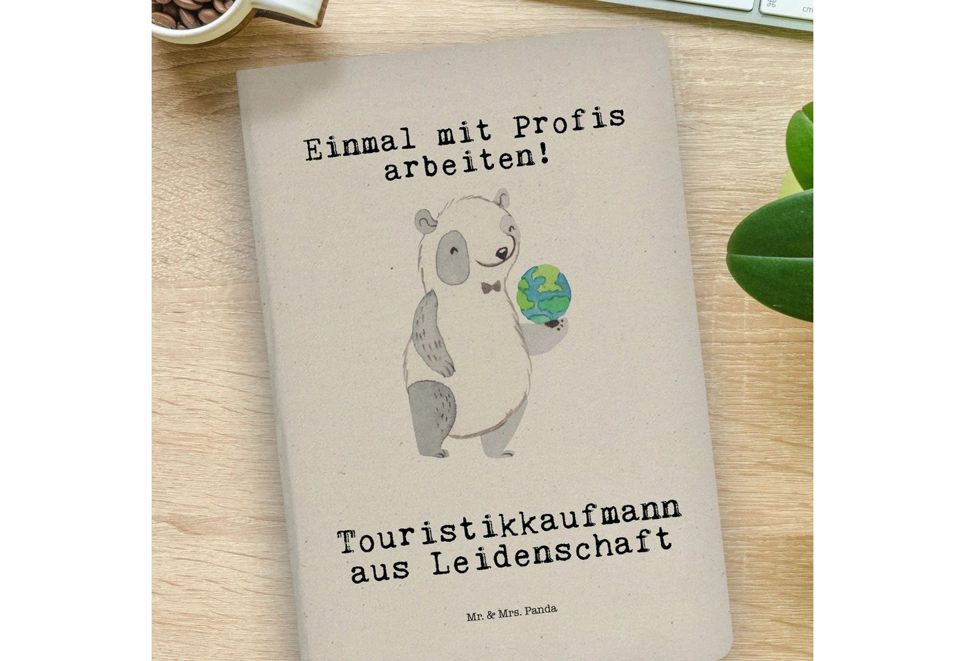 Thumbnail - Mr. & Mrs. Panda Notizbuch Touristikkaufmann Leidenschaft - Transparent - Geschenk, Dankeschön, Mr. & Mrs. Panda, Premiu...
