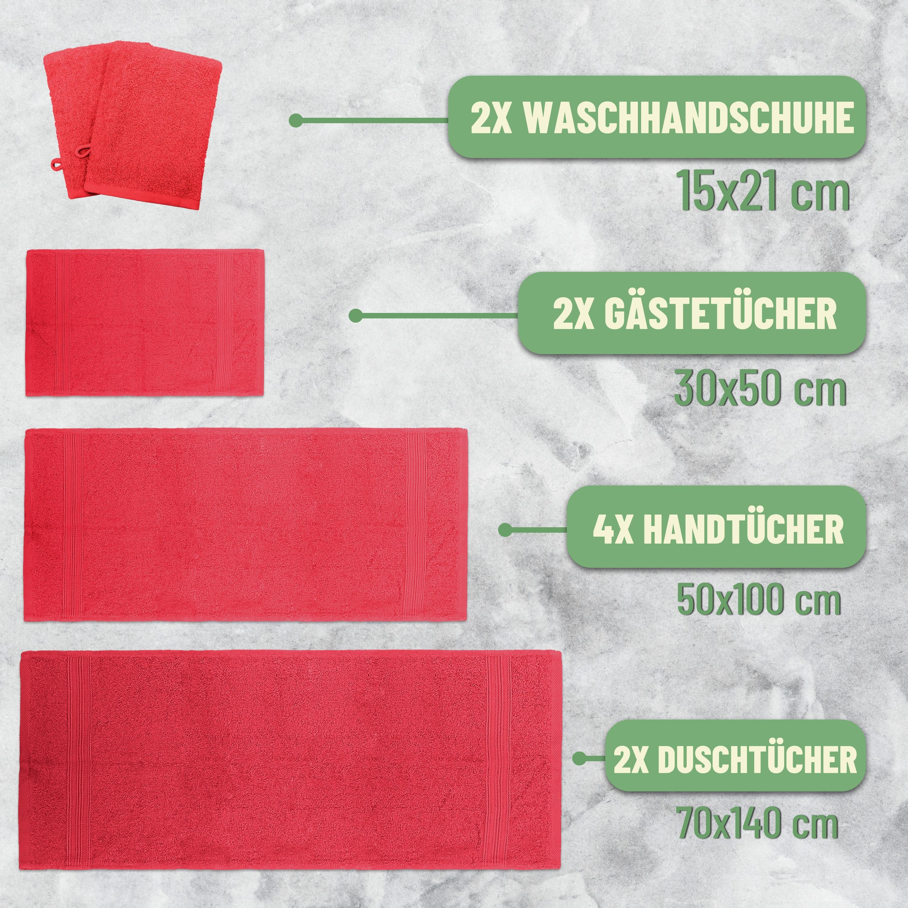 NatureMark Handtuch Set 10 tlg. Frottier günstig online kaufen