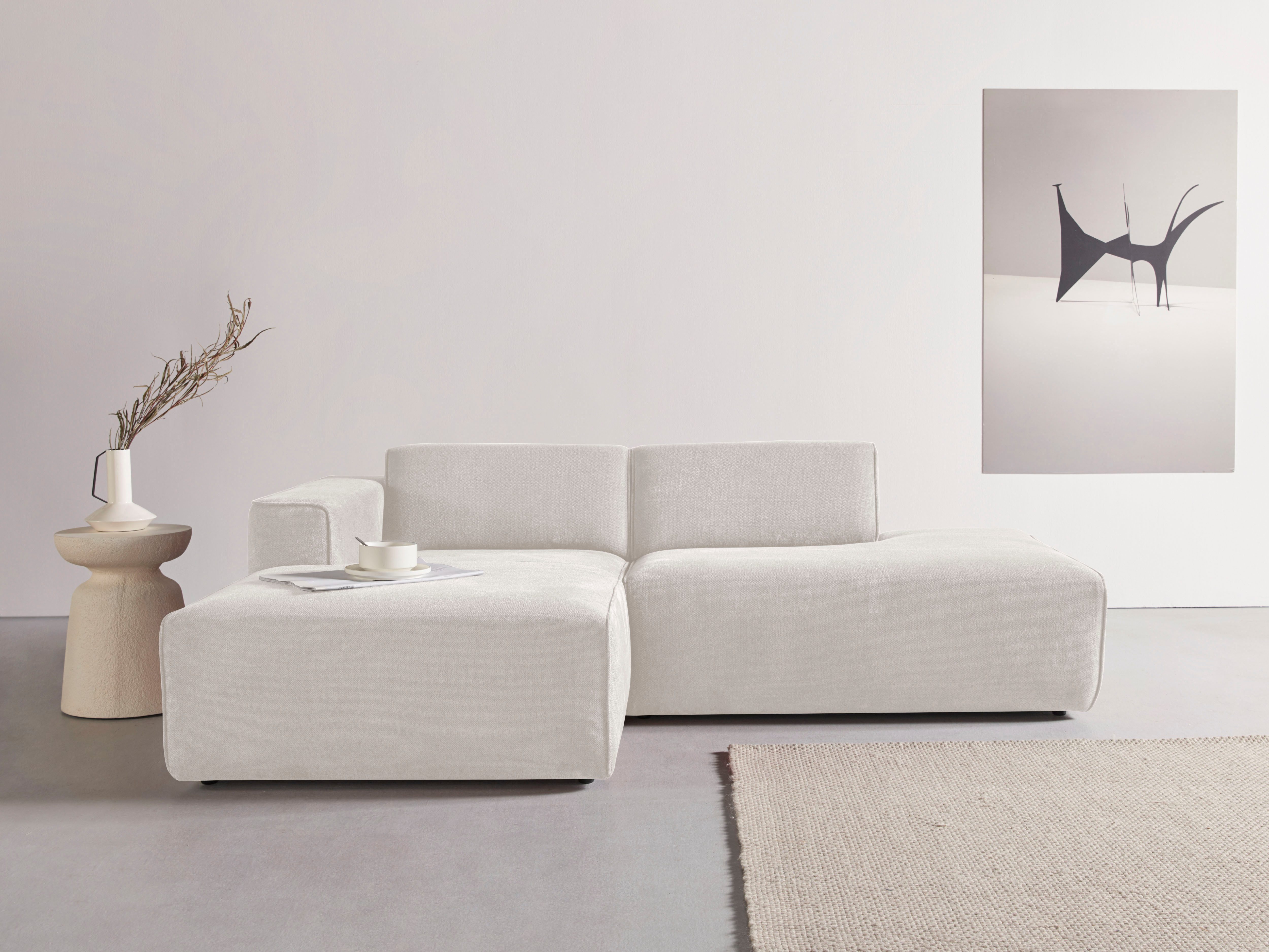andas Ecksofa "Noord mit Kedernaht, Breite 227 cm", mit Kedernaht, Breite 2 günstig online kaufen