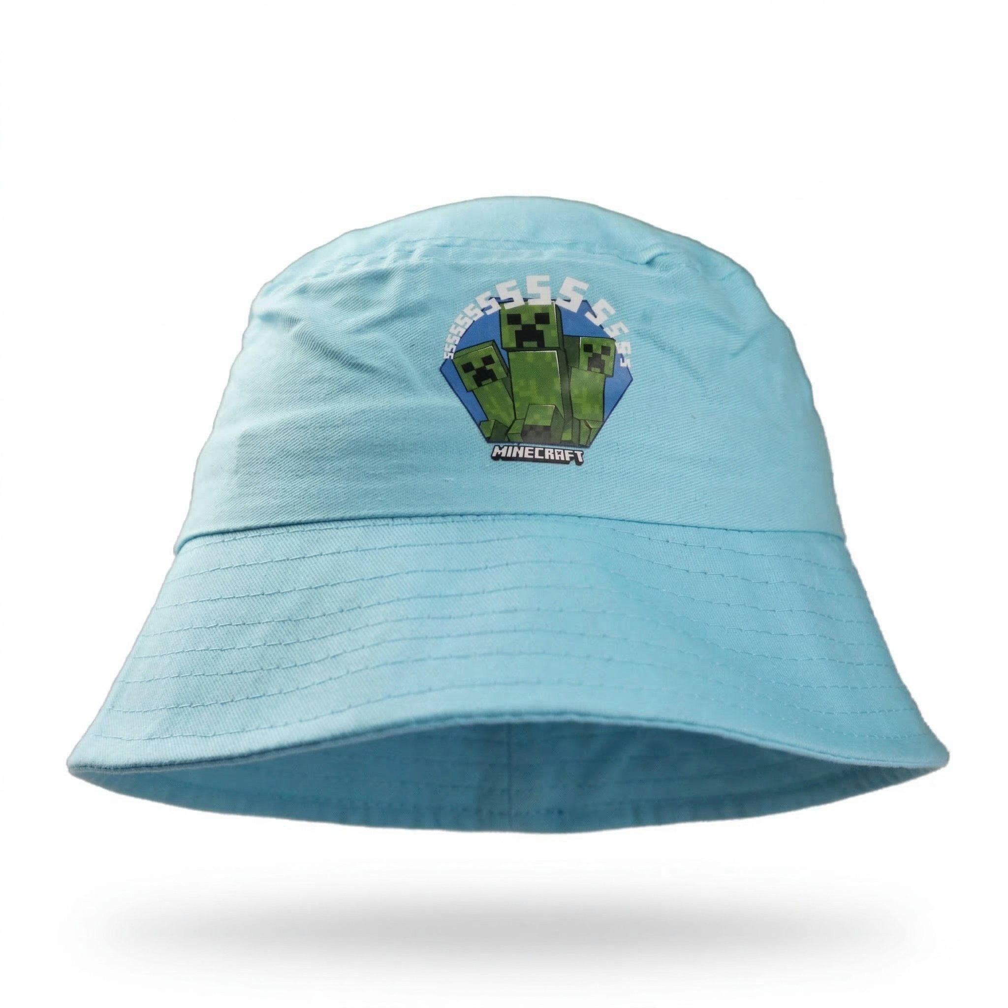 Minecraft Fischerhut Minecraft Creeper Kinder Jungen Fischerhut Hut Gr. 52 bis 54, 100% Baumwolle in Grün oder Blau