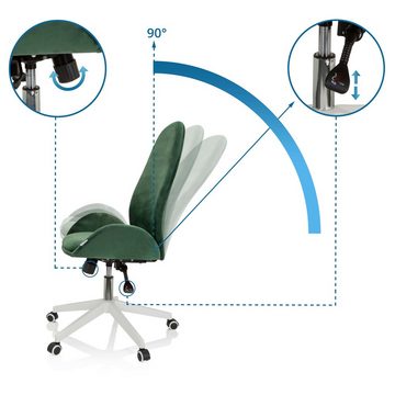 hjh OFFICE Drehstuhl Home Office Bürostuhl AVEA Stoff mit Armlehnen (1 St), Schreibtischstuhl ergonomisch