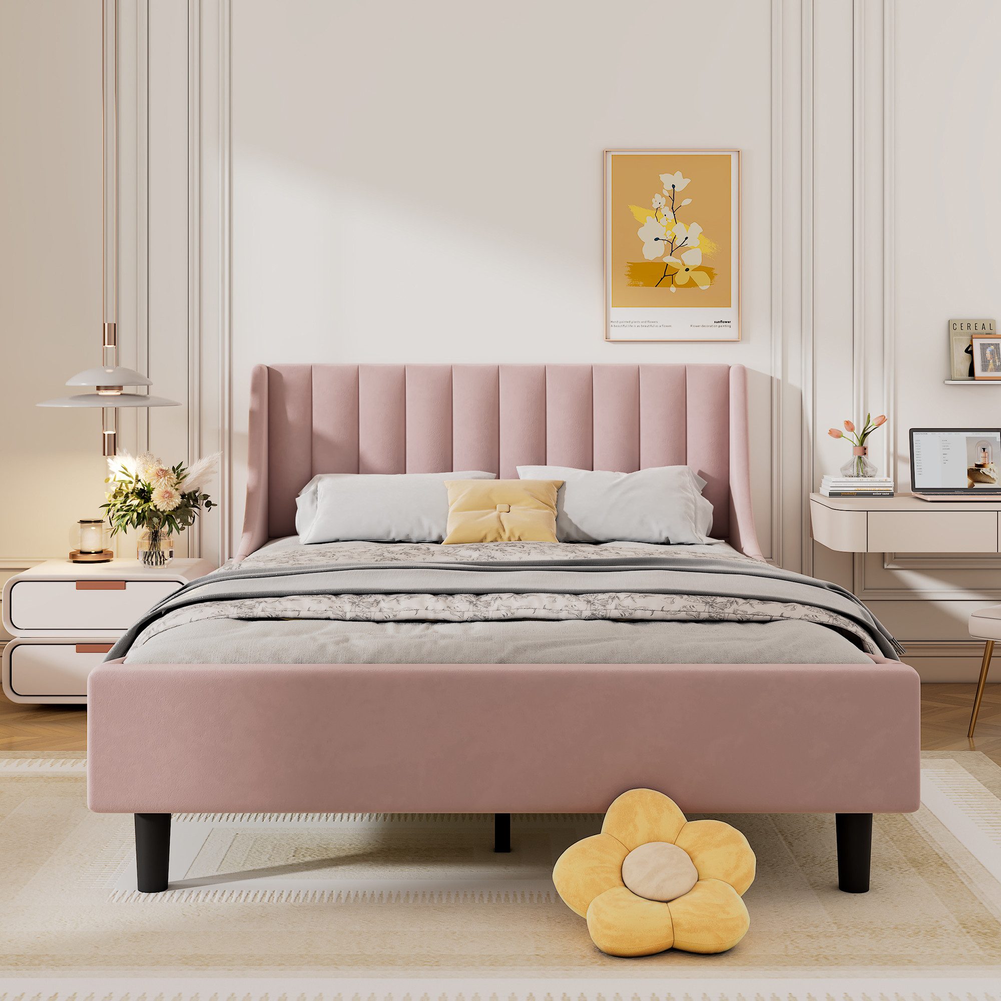 Flieks Polsterbett, Doppelbett 140x200cm mit Vertikale günstig online kaufen