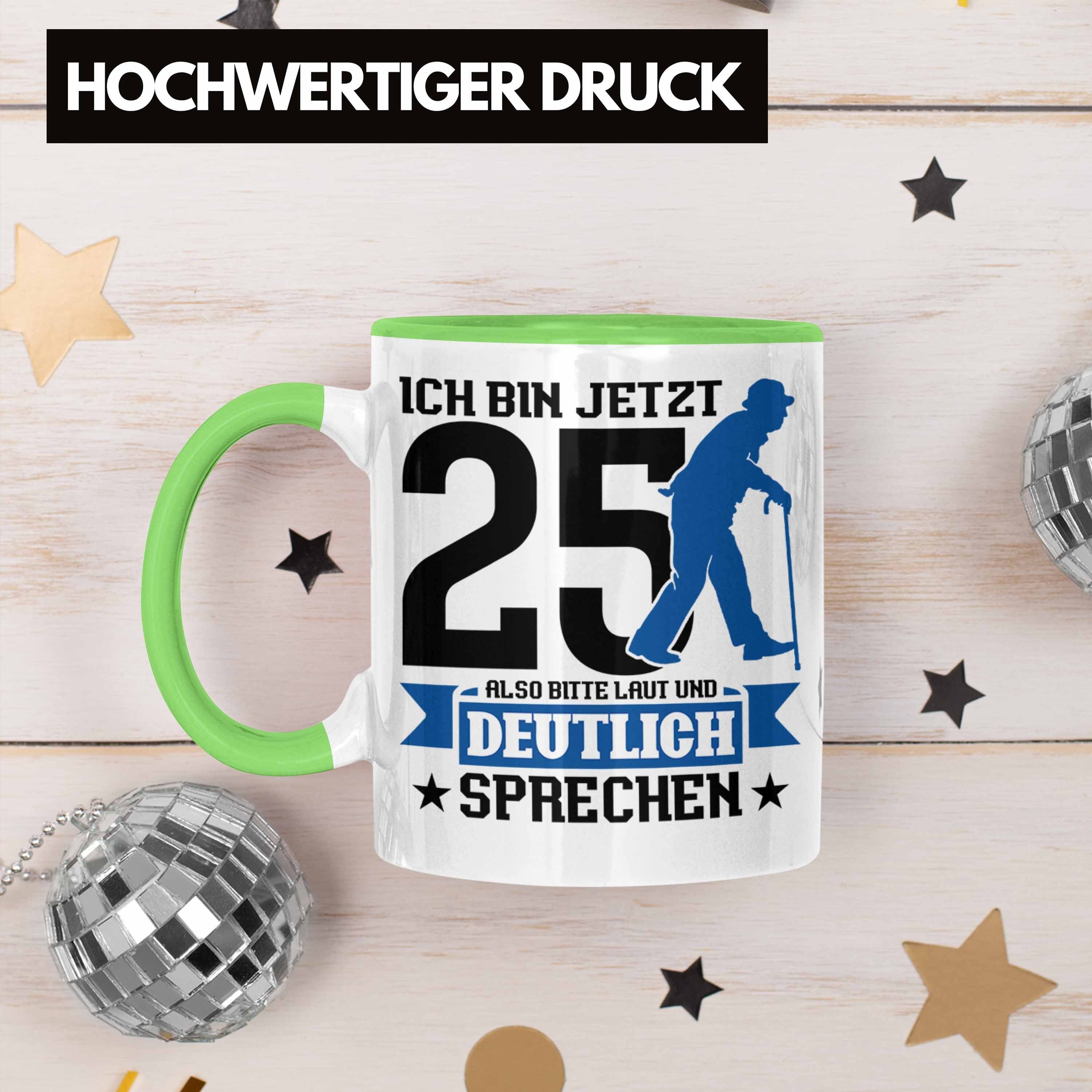 Trendation Tasse Tasse Geschenk zum 25. Geburtstag Lustiger Spruch Geschenkidee Männer