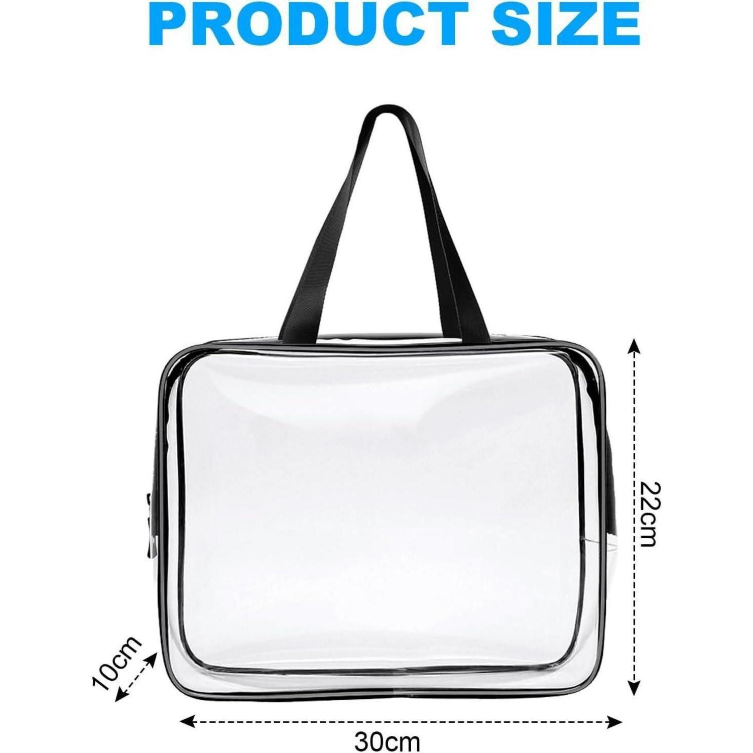 LuxusKollektion Kosmetiktasche Transparente Kulturtasche Kosmetiktasche 2er günstig online kaufen