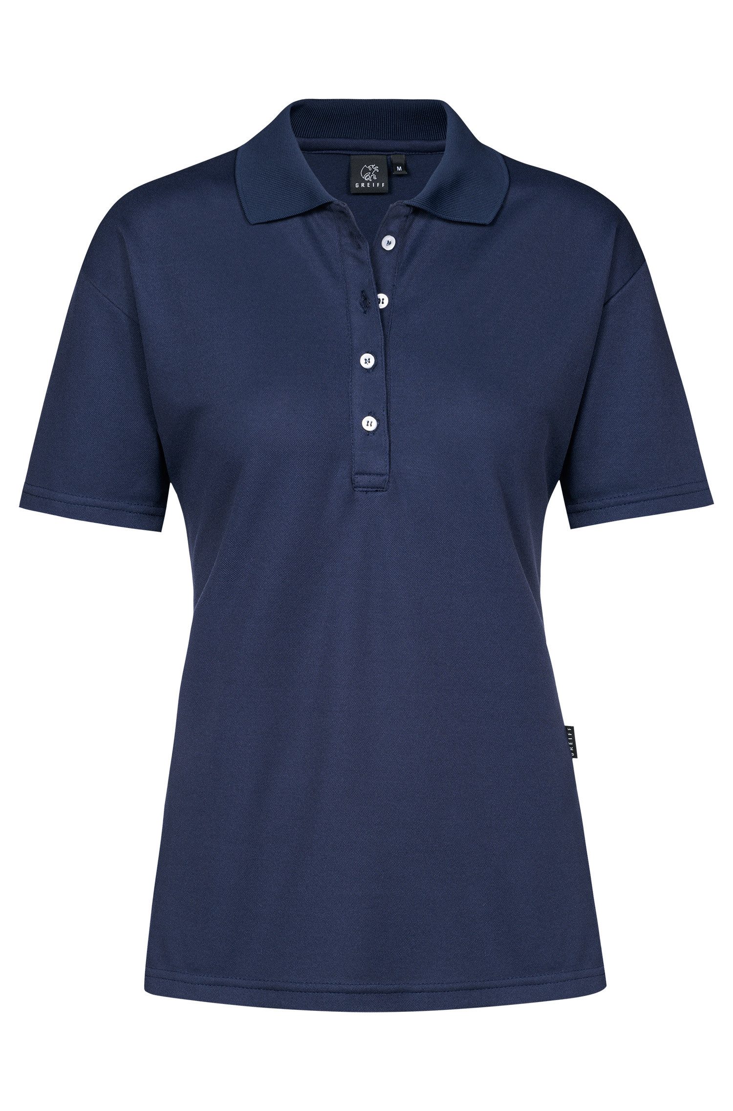 GREIFF Poloshirt Greiff SHIRTS Damen Poloshirt Kurzarm Polokragen Regular Marine