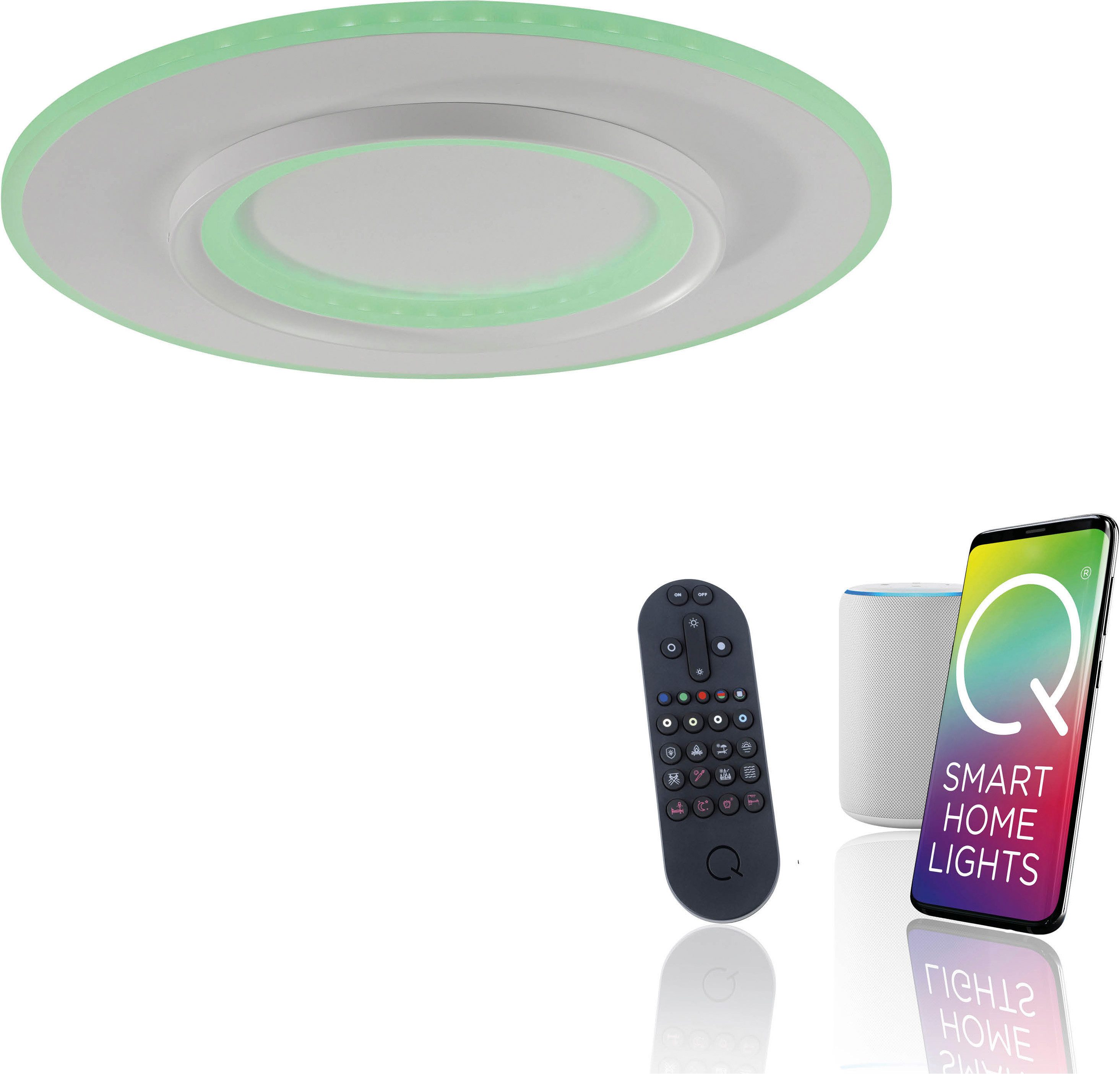 Neuhaus Q SMART HOME LIGHTS LED Deckenleuchte Q-KALINA, Smart Home, LED fest integriert, warmweiß - kaltweiß