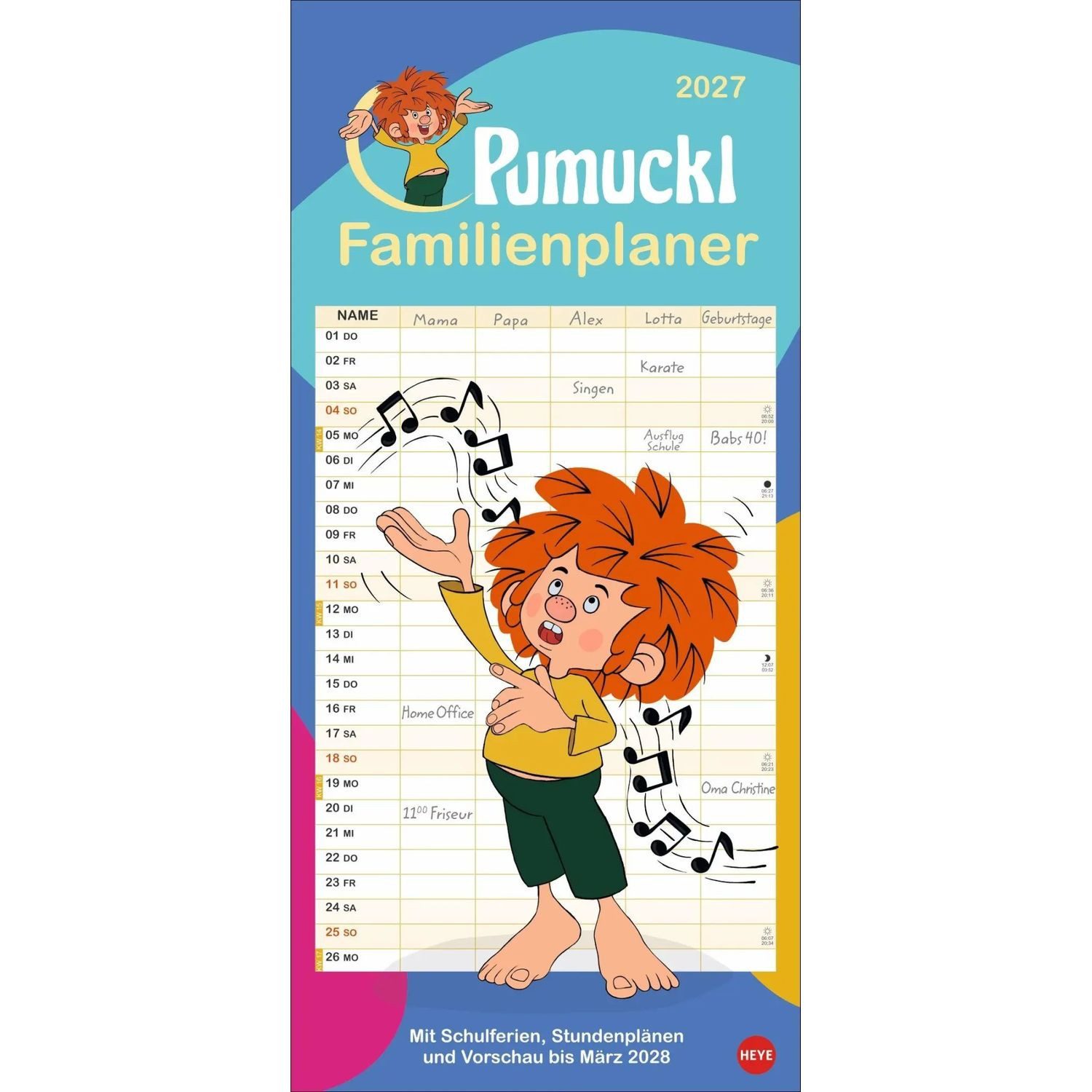 HEYE Wandkalender Pumuckl Familienplaner 2027