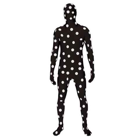 Morphsuits Kostüm Ganzkörperkostüm schwarz-weiß gepunktet, Original Morphsuits – die Premium Suits für die besonderen Anlässe