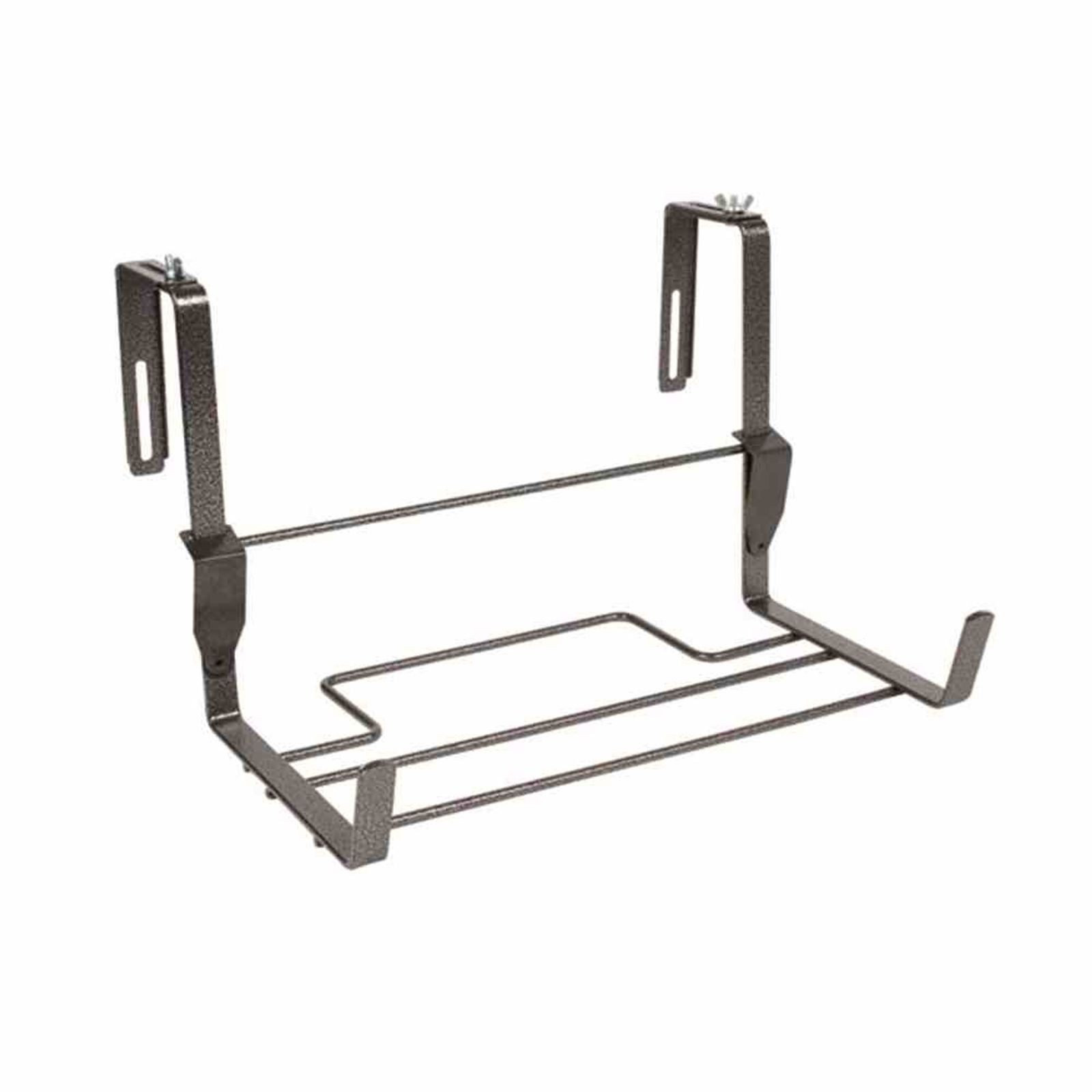Jardifer Blumenkastenhalter Balkonkastenhalter 37 x 19 cm verstelllbar schwarz, mit Sicherheitshak