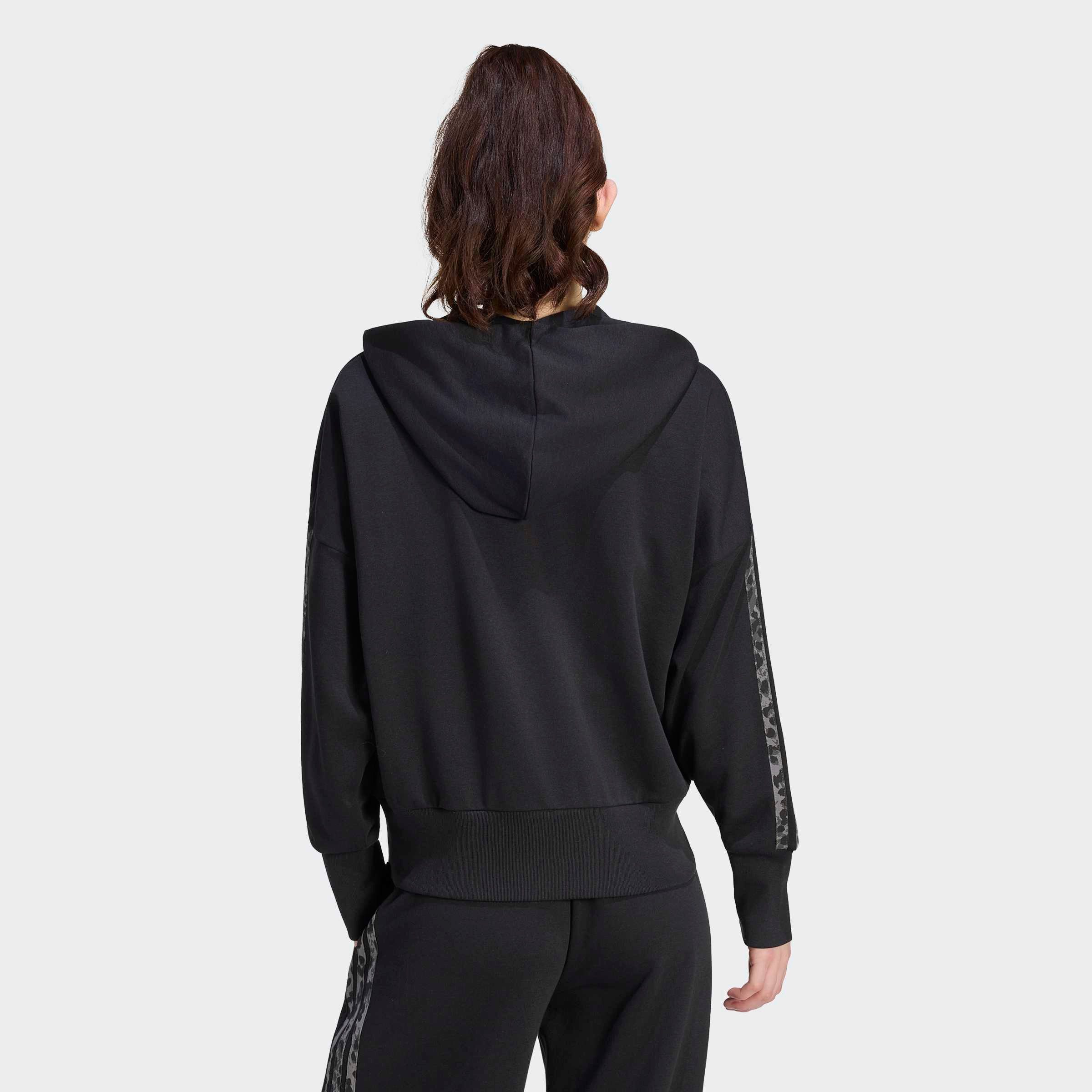 adidas Sportswear Kapuzensweatjacke SEASONAL ESSENTIALS 3-STREIFEN, ANIMALPRINT