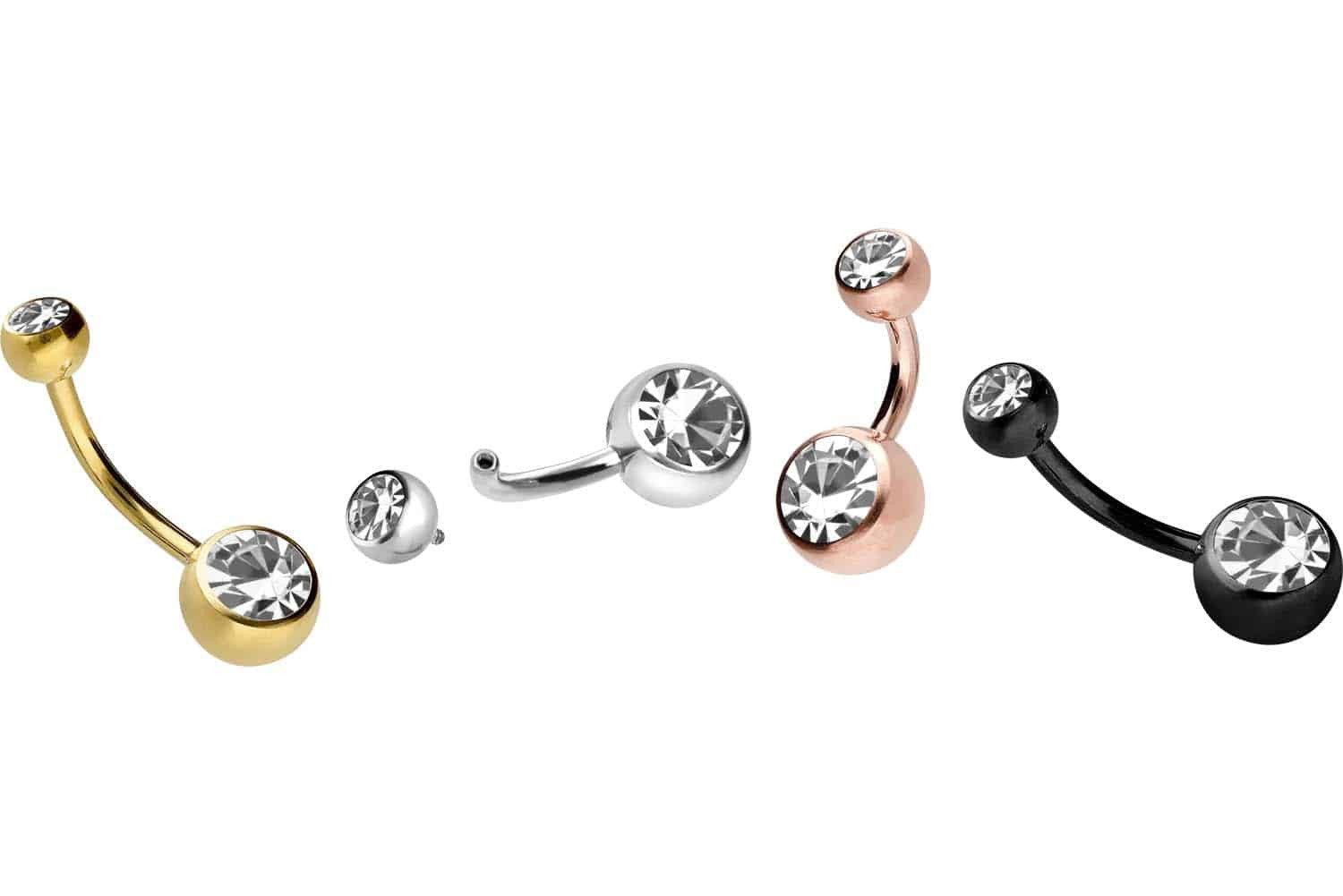 PIERCINGLINE Bauchnabelpiercing Titan Bananabell mit Innengewinde ZWEI KRIS günstig online kaufen