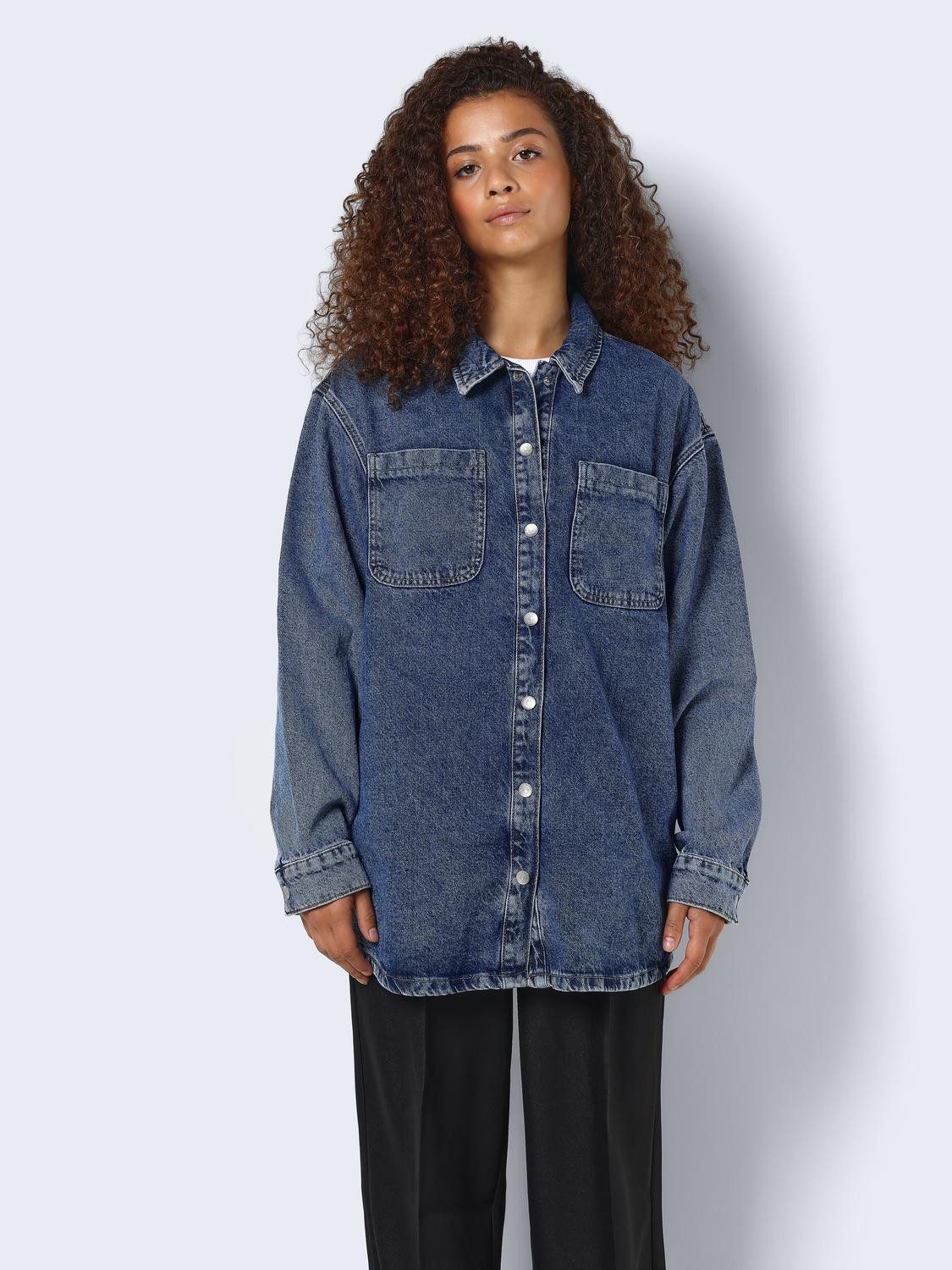 Jeansjacke NMALVA L/S DENIM SHACKET AZ351MB NOOS