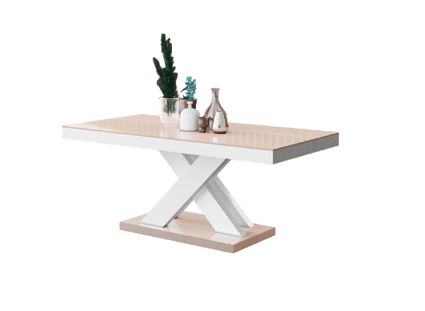 designimpex Couchtisch Couchtisch XLU-888 Hochglanz Wohnzimmertisch Sofatisch Tisch Küche, Funktionstisch, Wohnzimmertisch, Tisch, Esstisch, Sofatisch, Rollen