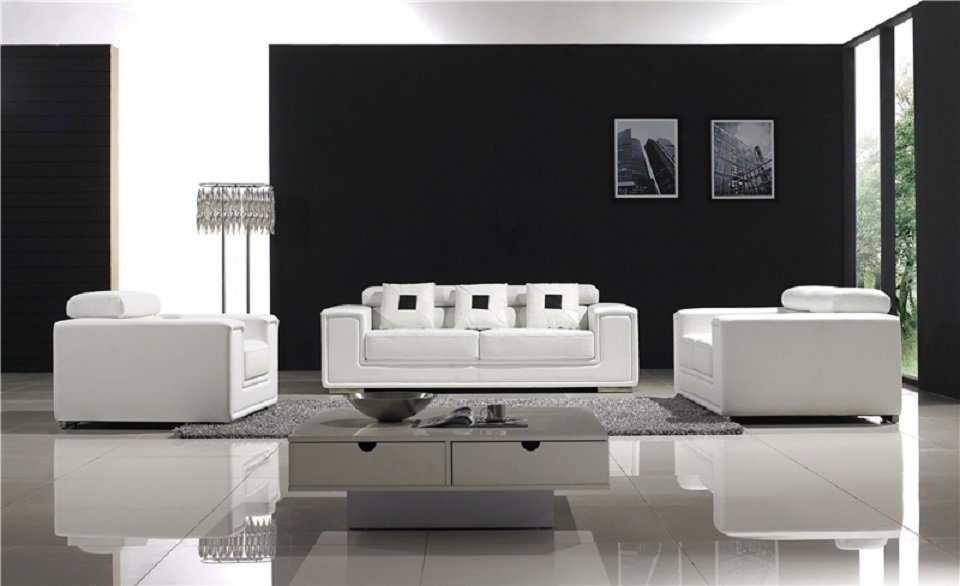 in Couch Sofas Ledersofa JVmoebel Neu, Set Sofa 32 Europe Made Polstersofa Designersofa Sitzer