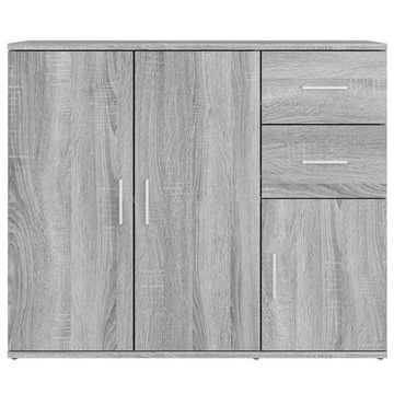 furnicato Sideboard Grau Sonoma 91x29,5x75 cm Holzwerkstoff