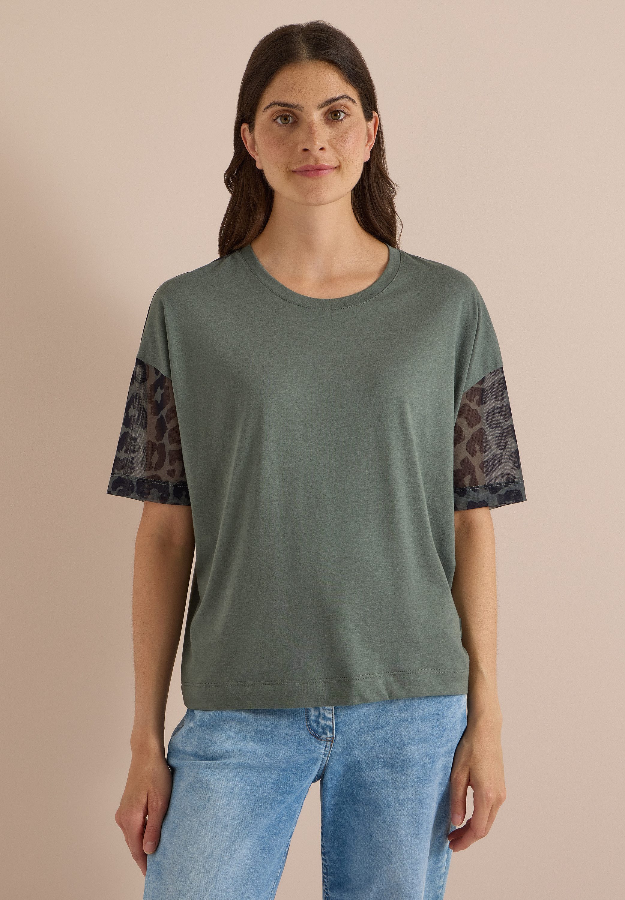 CECIL T-Shirt im Leo Design