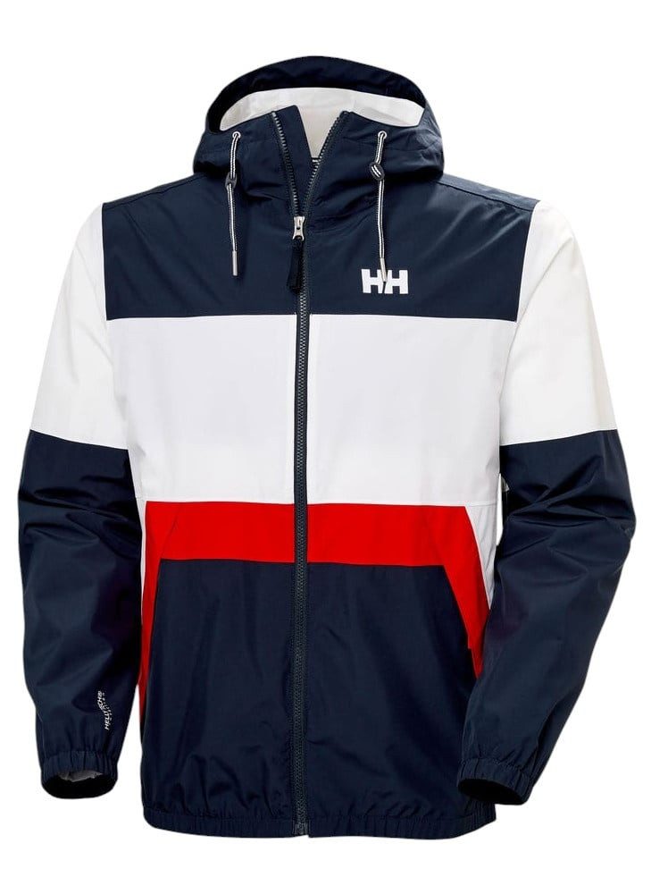 Helly Hansen Regenjacke Koster Rain (wasserdicht) navyblau/weiss Herren