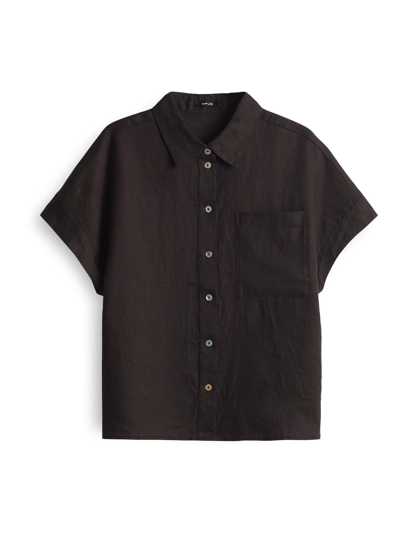 OPUS Kurzarmbluse FELISA Regular aus Leinen günstig online kaufen