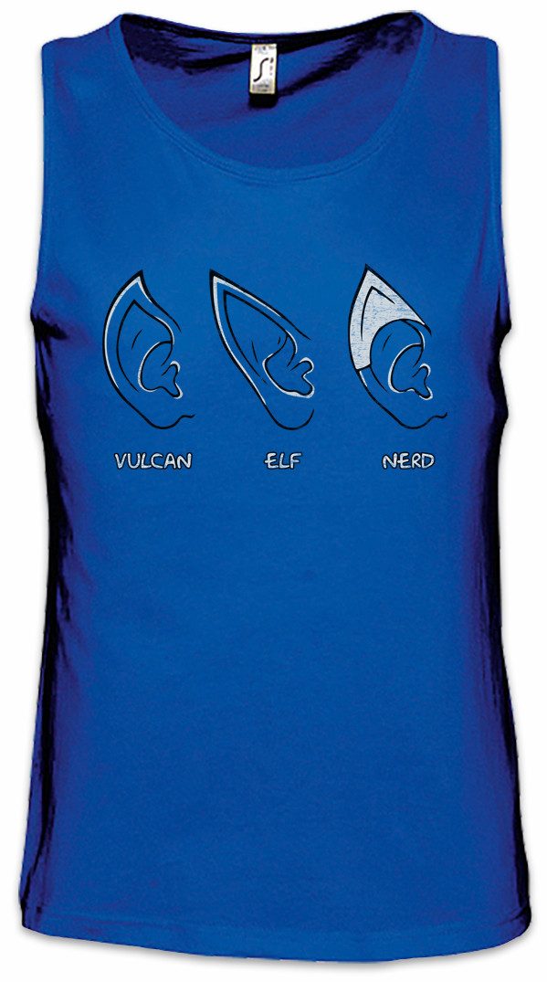 Tanktop Ears Ärmelloses T-Shirt Geek Nerd Ohren Gamer Fun Games Gaming Video