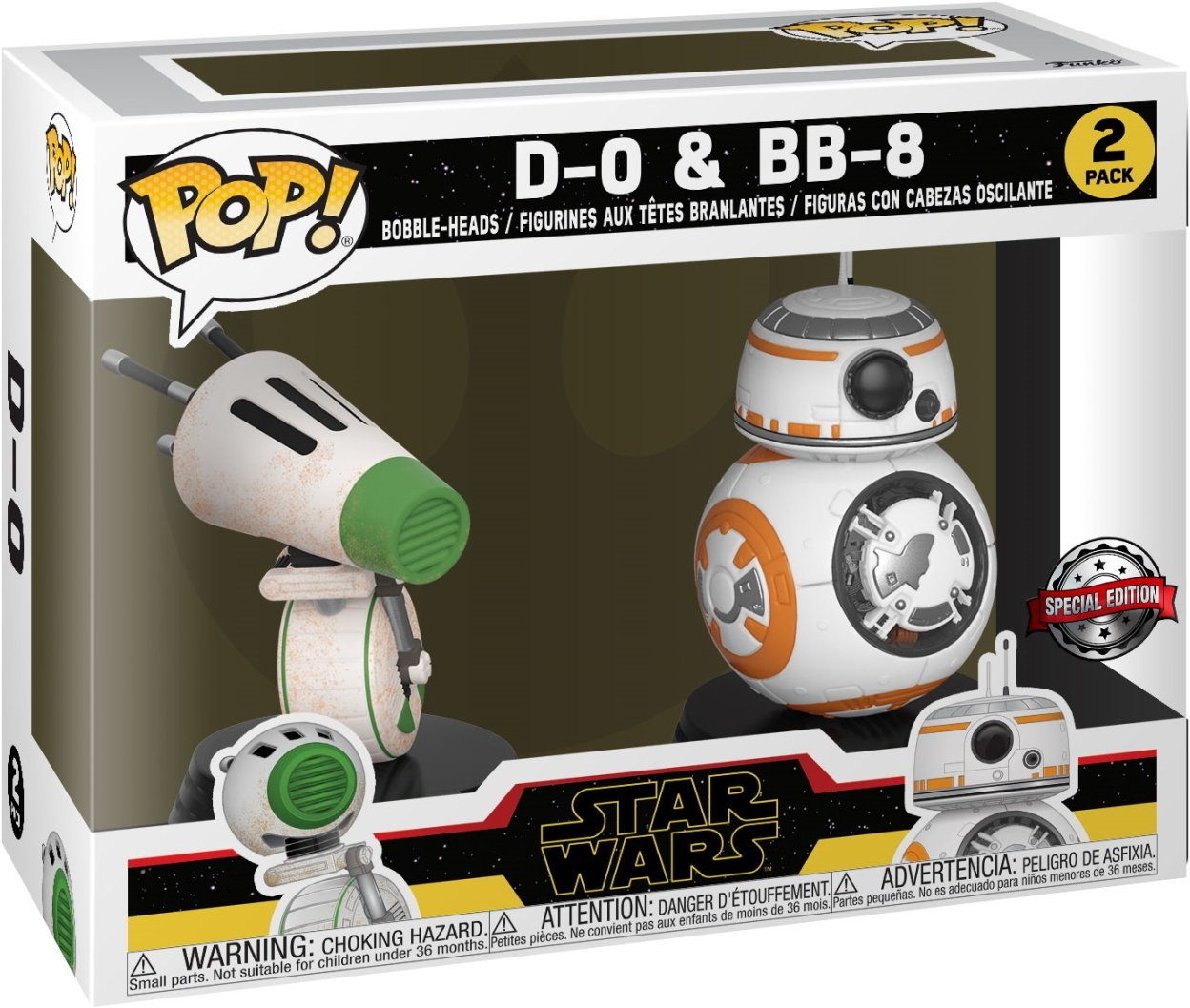 Spielfigur Star Wars - D-0 & BB-8 Special Edition Pop!