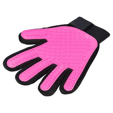 TRIXIE Fellkamm Fellpflege-Handschuh für Katzen pink/schwarz