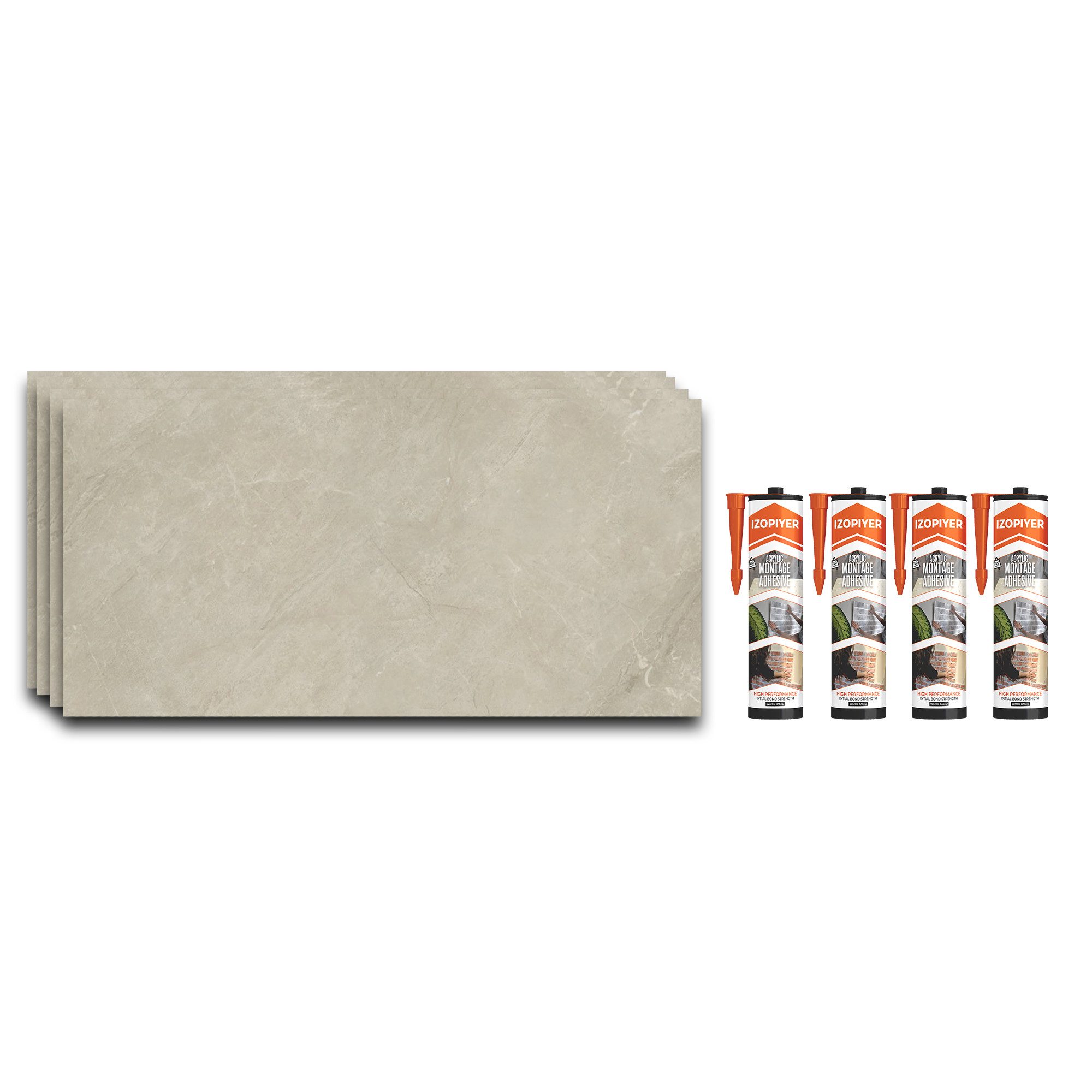 IZODEKOR 3D Wandpaneel IZODEKOR SPC Wandpaneel Betonoptik Dunkelgrau 60x120cm Wasserfest, Wasserfest, Kratzfest, Leichtgewicht, Emissionsklasse