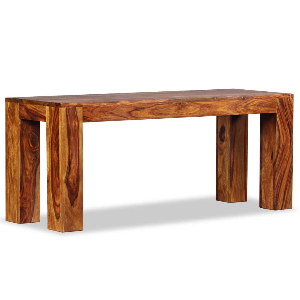 vidaXL Sitzbank Sitzbank Massivholz 110x35x45 cm