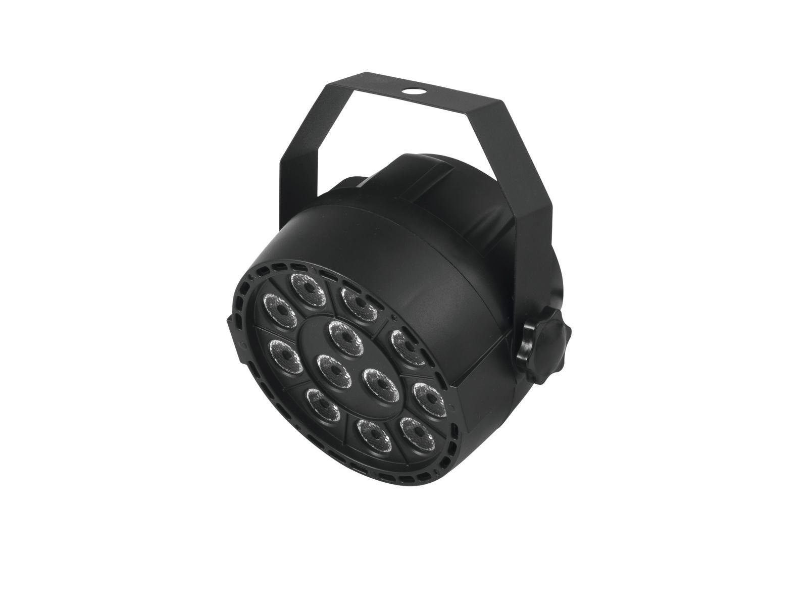 EUROLITE Discolicht PARty Spot 12x1W RGBW - Partyscheinwerfer mit 4 Farben - Automatik DMX, RGBW (rot, grün, blau, weiss)