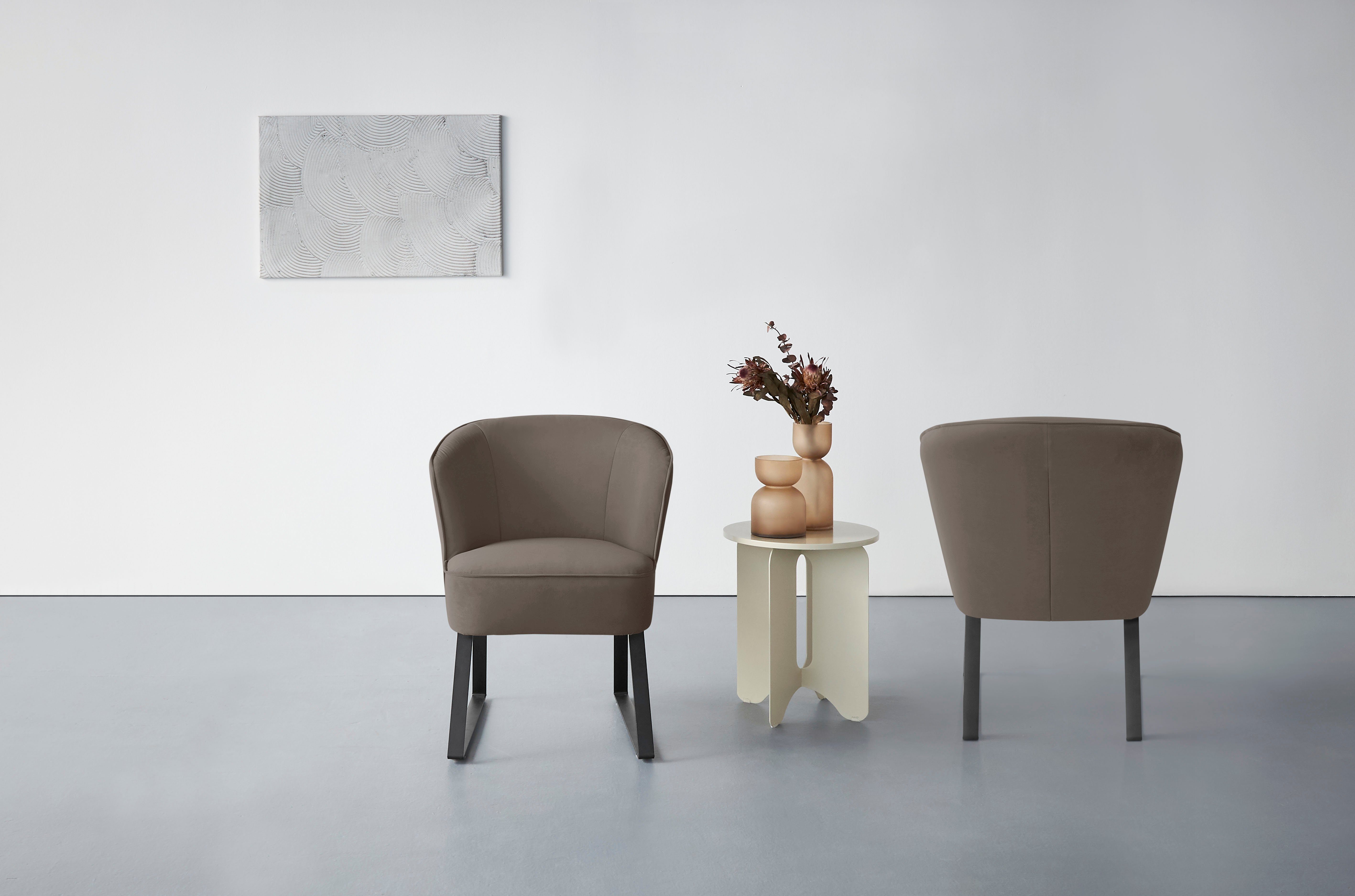 - Sessel fashion und sofa Qualitäten, Americano, exxpo Keder in Metallfüßen, mit Stck. verschiedenen Bezug 1